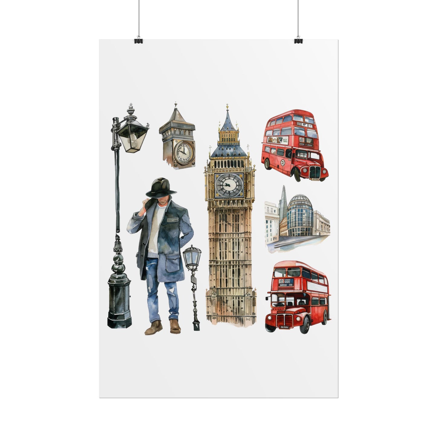 London themed Rolled Posters
