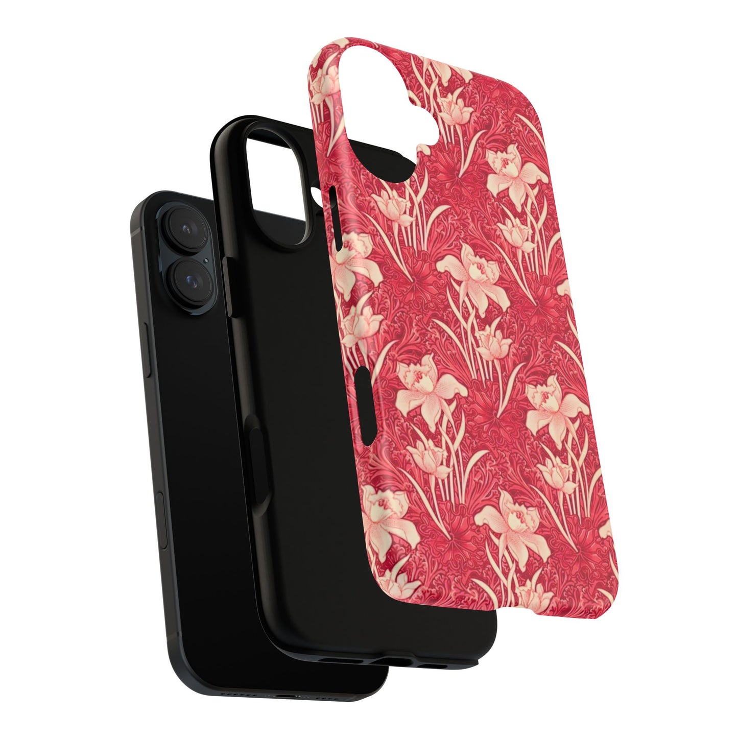 Floral Tough Phone Case - Durable, Stylish Accessory, Perfect Gift for Her, Floral Pattern, Customizable, Ideal for Daily Use