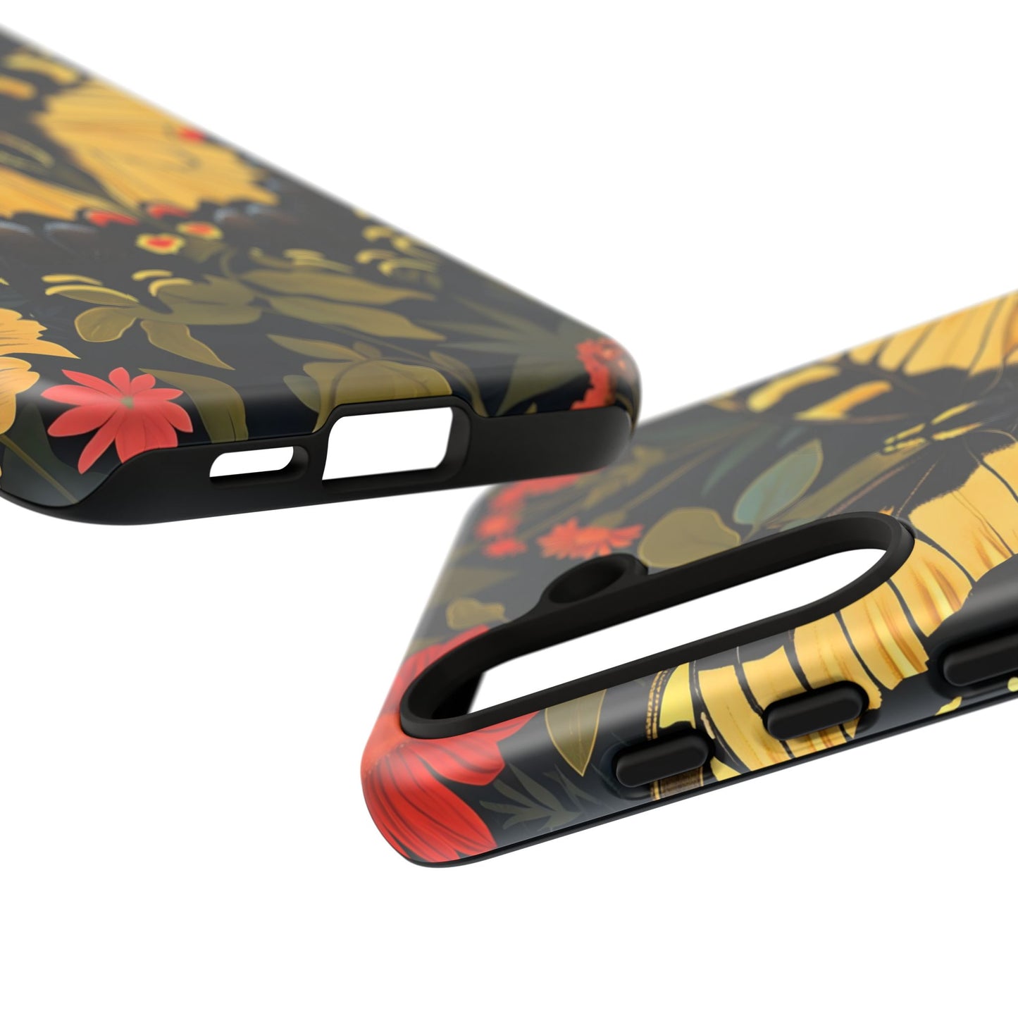 Butterfly Floral Phone Case, Tough Cases with Vibrant Design, Protective Cover for Nature Lovers, Gift for Her