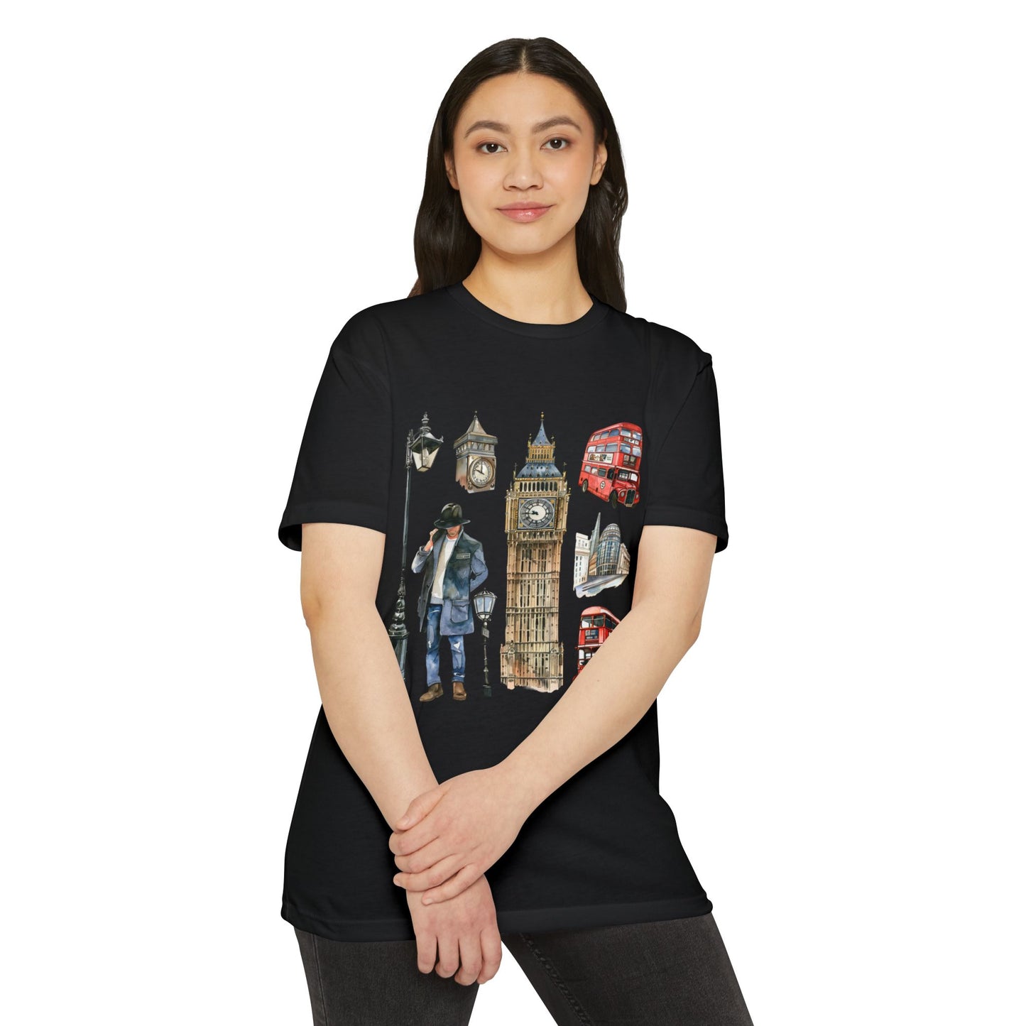 Unisex CVC Jersey T-shirt - The Heart of Britain - Iconic Symbols of England
