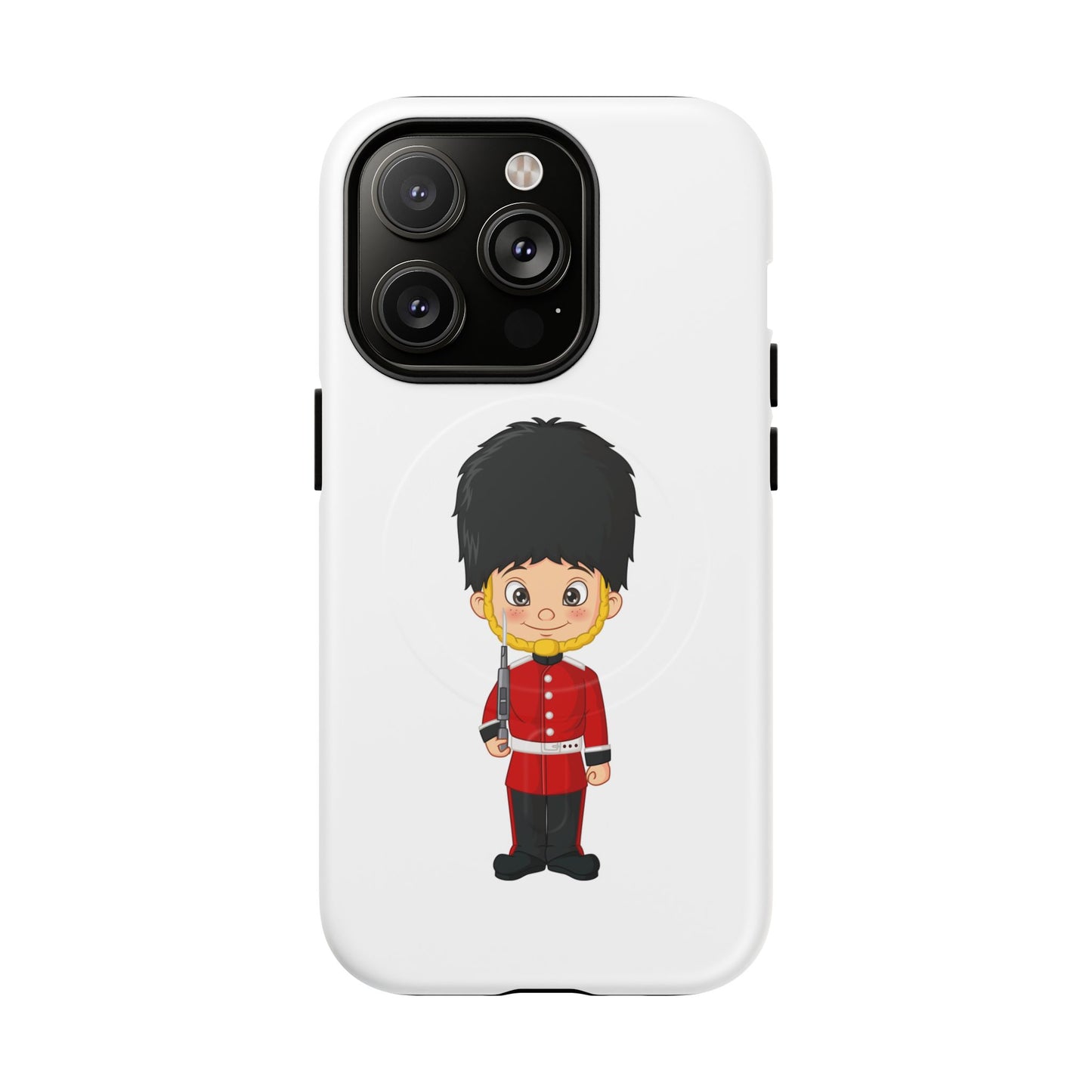 Cute Royal Guard Magnetic Phone Case, Kid's Phone Cover, Tough Magnetic Cases, Unique Gift for Kids, Birthday Gift Ideas
