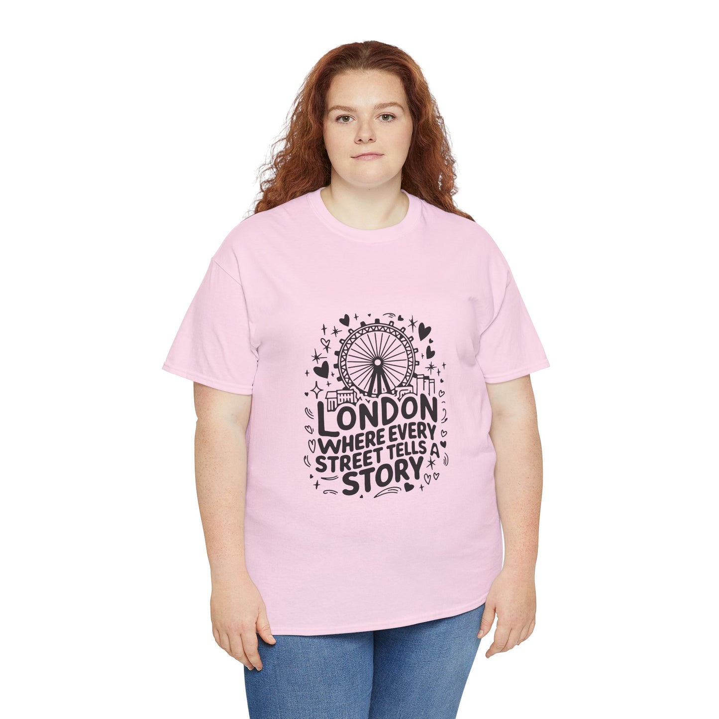 Unisex Heavy Cotton Tee - London's Story Telling Streets