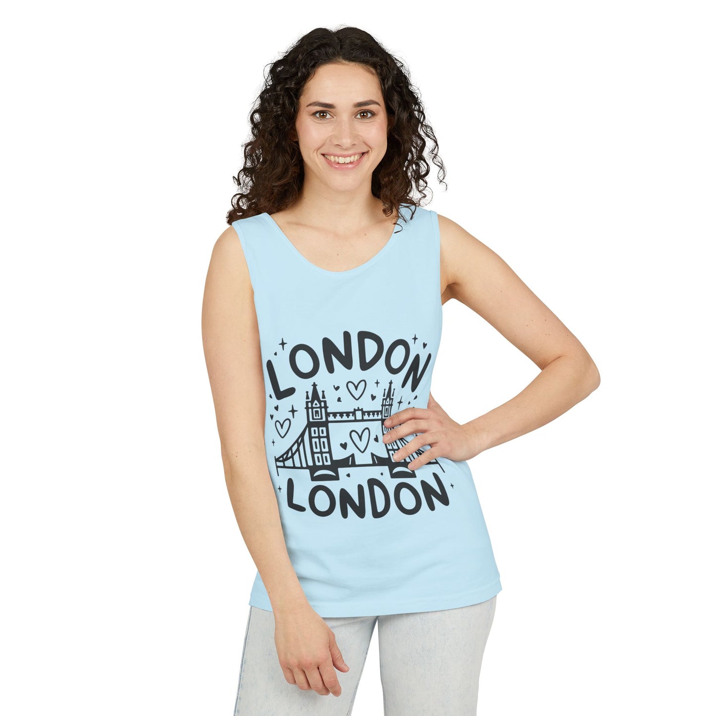 Unisex Garment-Dyed Tank Top - Love London