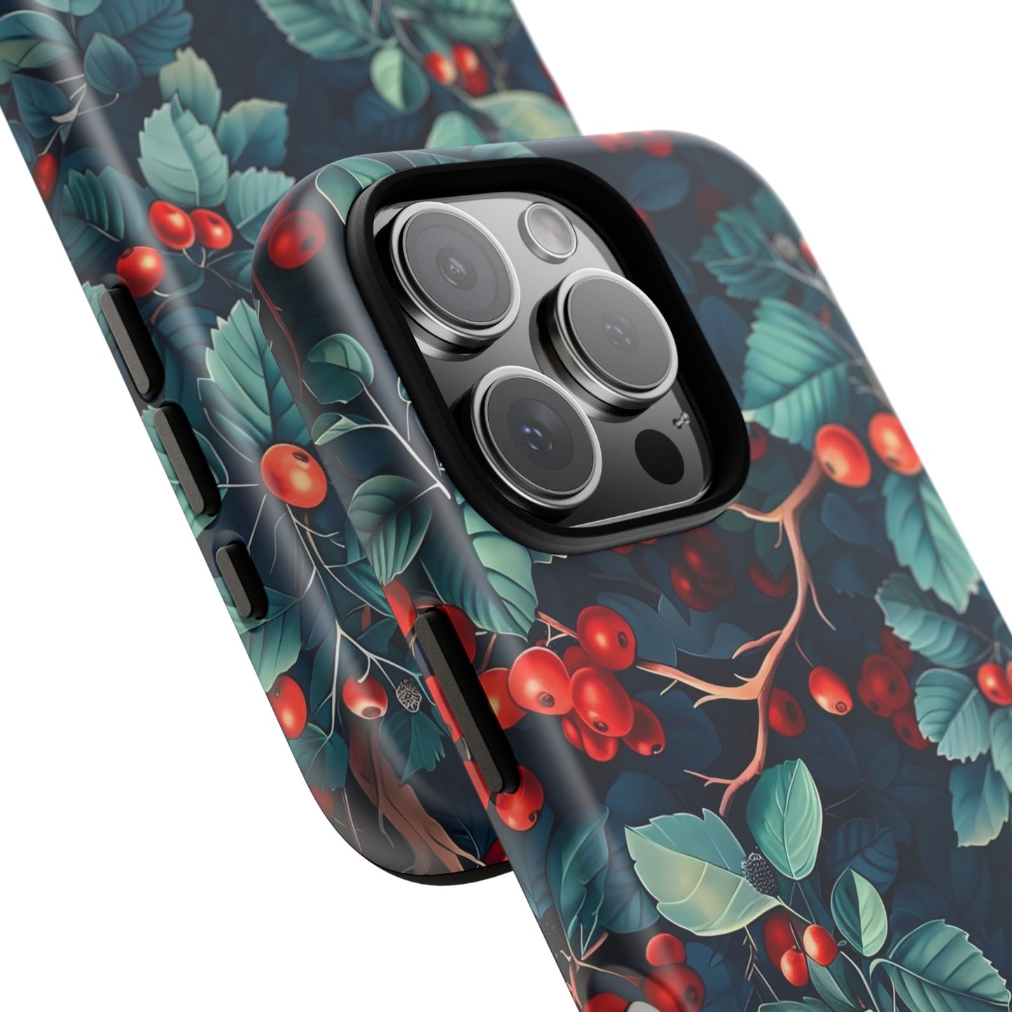 Berry Blossom Phone Case - Nature Lover's Gift, Floral Design, Cute Accessory for Spring, Unique Tech Cover, Perfect for Holidays