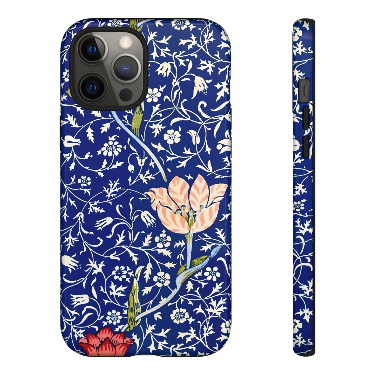 Floral Phone Case, Unique Tough Phone Cover, Gift for Her, Spring Decor, Durable Protective Case, Elegant Floral Design