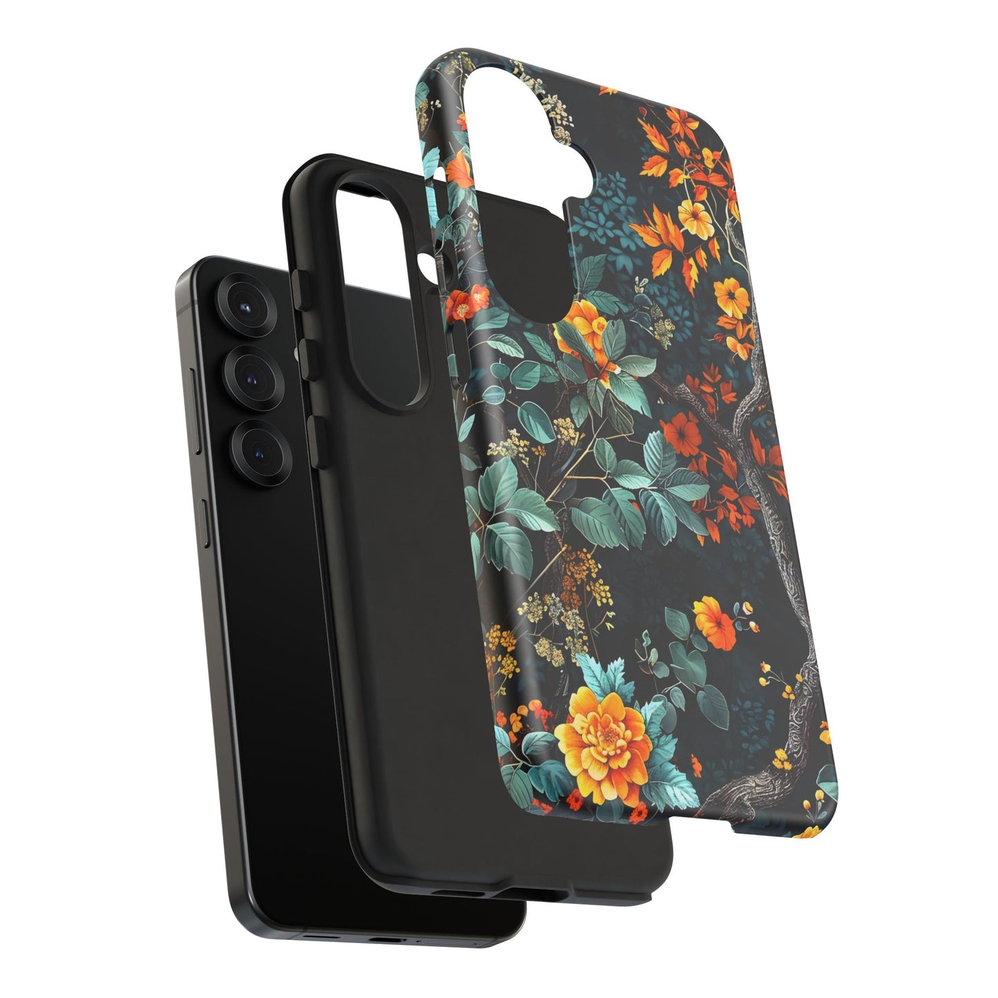 Floral Phone Case | Tough Cases, Protective Cover, Gift for Her, Autumn Vibes, Floral Phone Accessory, Unique Design