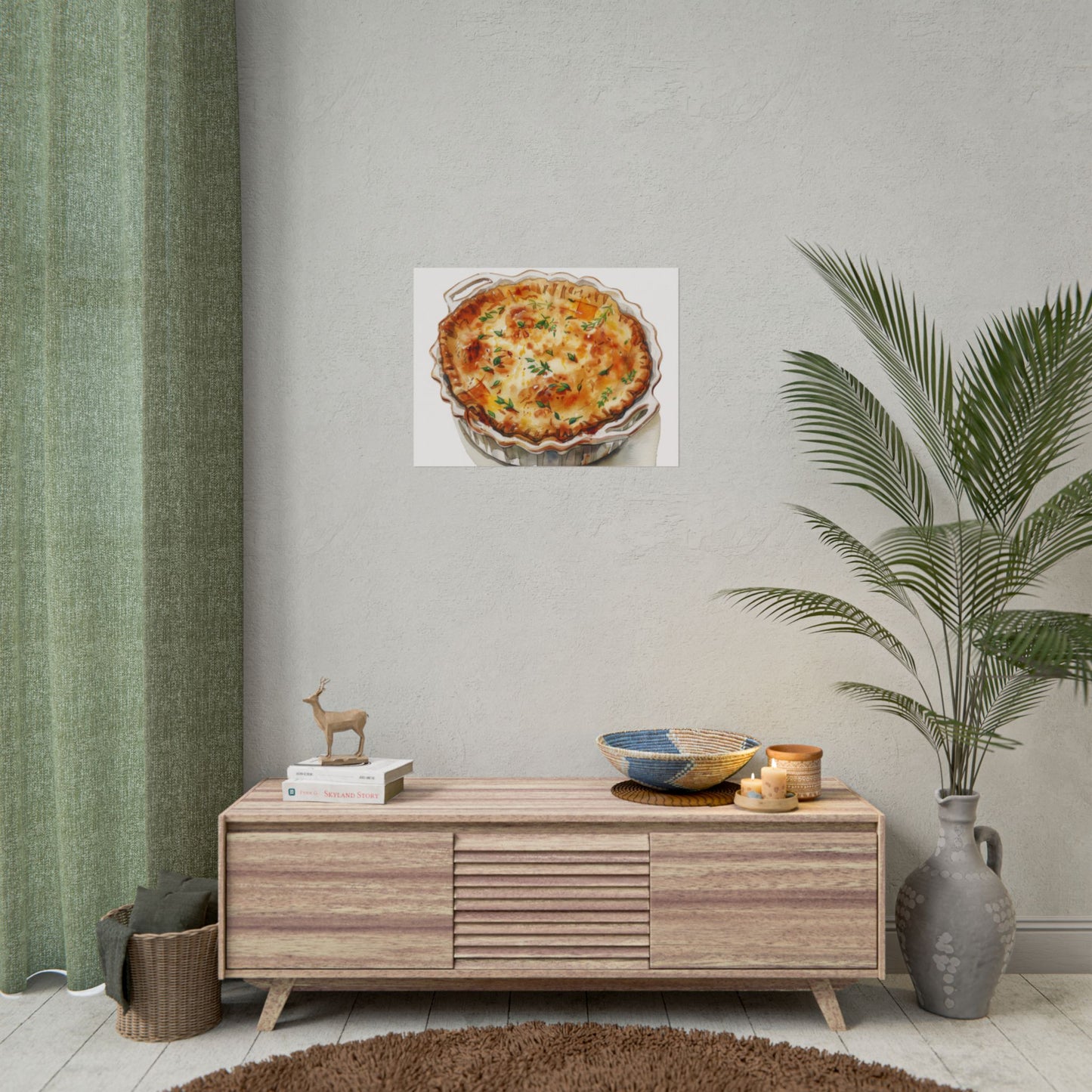 Delicious Quiche Rolled Posters for Kitchen Decor, Culinary Art, Foodie Wall Art, Gift for Chefs, Cooking Enthusiasts, Home Decor