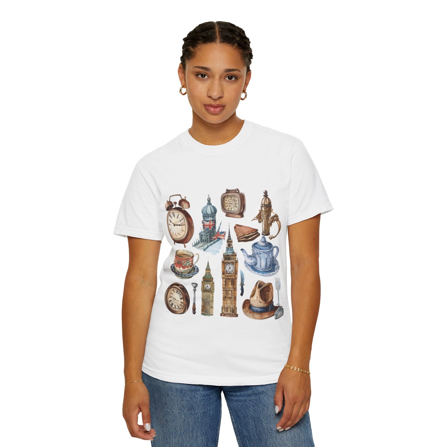 Unisex Garment-Dyed T-shirt - Timeless Symbols - Iconic England