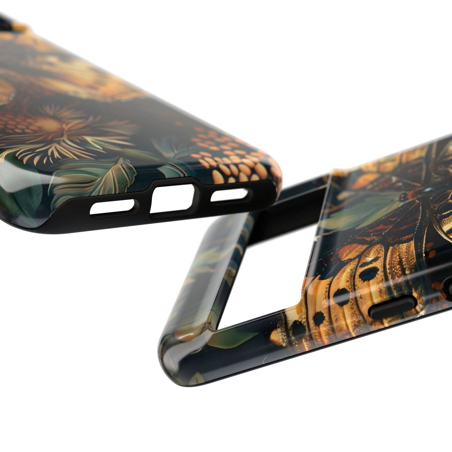Butterfly Floral Phone Case, Tough Cases, Protective Cover, Unique Gift, Nature Lover, Art Print, Spring Decor
