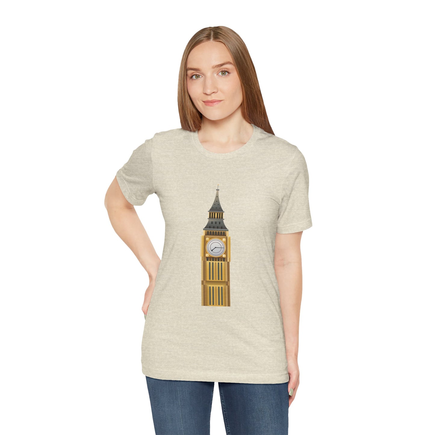 Unisex Jersey Short Sleeve Tee - Iconic Big Ben Clock Tower Design - London Landmark