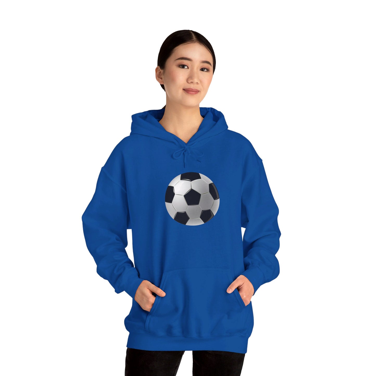 Dynamic Football Design - Sports Passion and Energetic Unisex Heavy Blend™ Hooded Sweatshirt