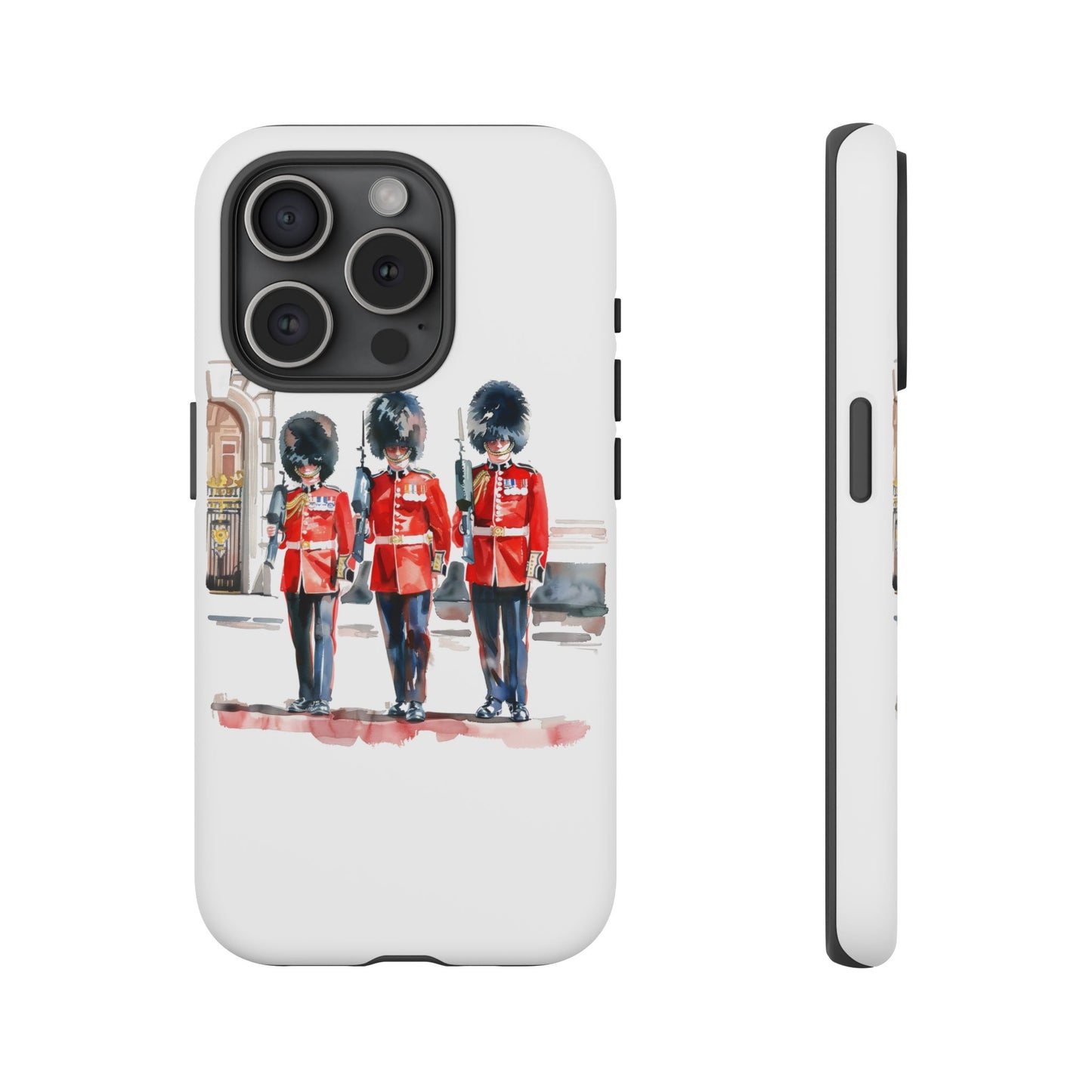 Phone Case with Royal Guard Design, Unique Cell Cover, London Souvenir, Tough Phone Case, Gift for Travelers, Stylish Street Photography