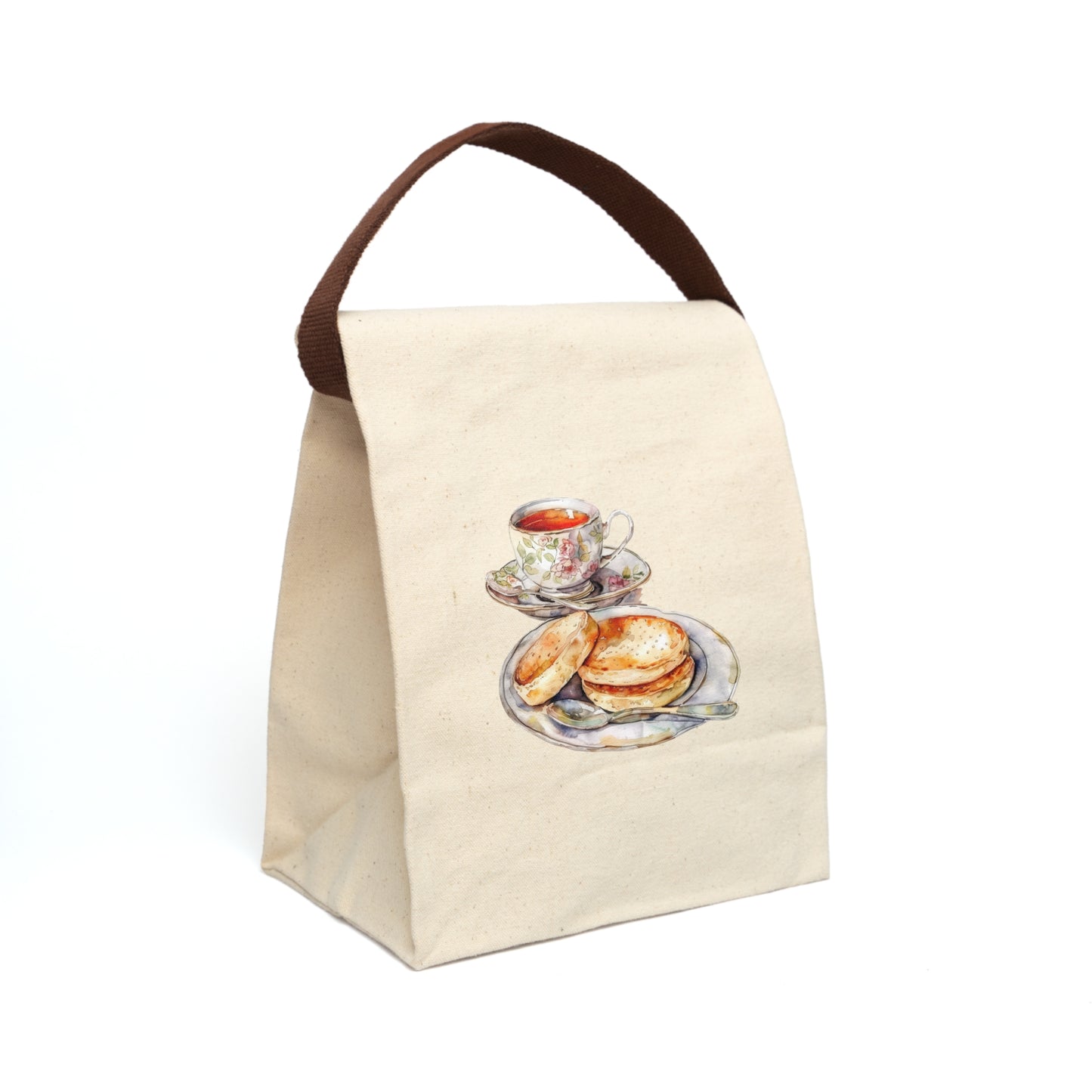 foodie Canvas Lunch Bag With Strap