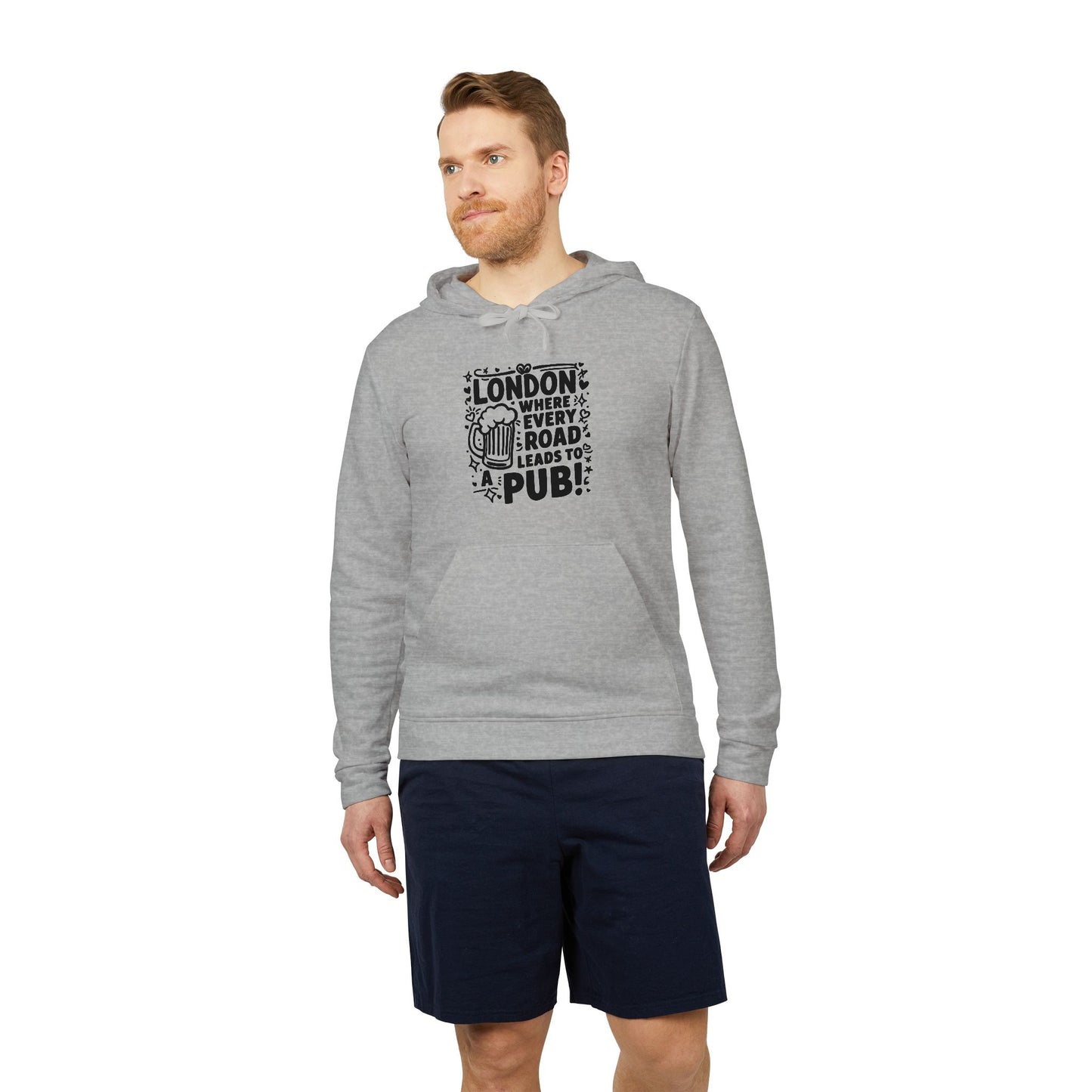 adidas Unisex Fleece Hoodie - London's Pub leading Road
