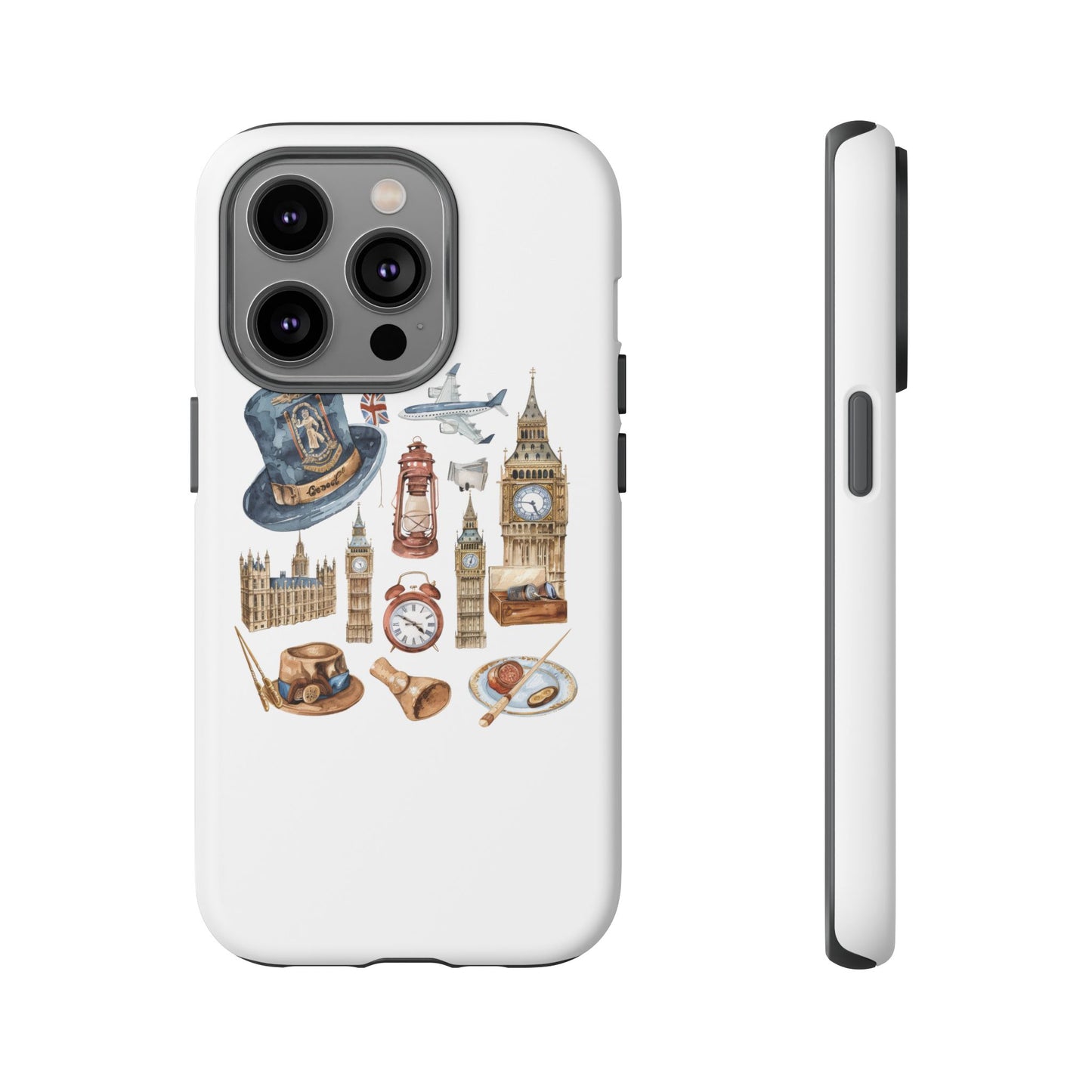 London-Themed Phone Case, Durable iPhone Cover, Gift for Travelers, Unique Cell Phone Accessories, Stylish Gadget Protection