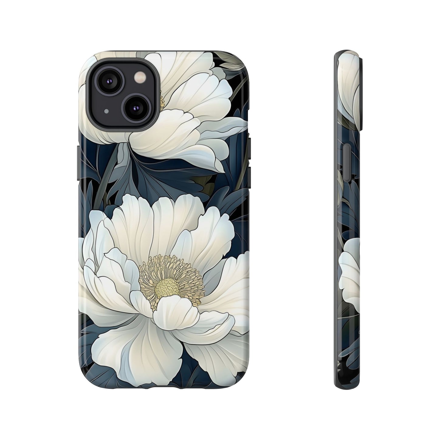 Elegant Floral Phone Case, Floral iPhone Cover, Flower Art Phone Case, Eco-Friendly Mobile Protection, Tough & Stylish Phone Case