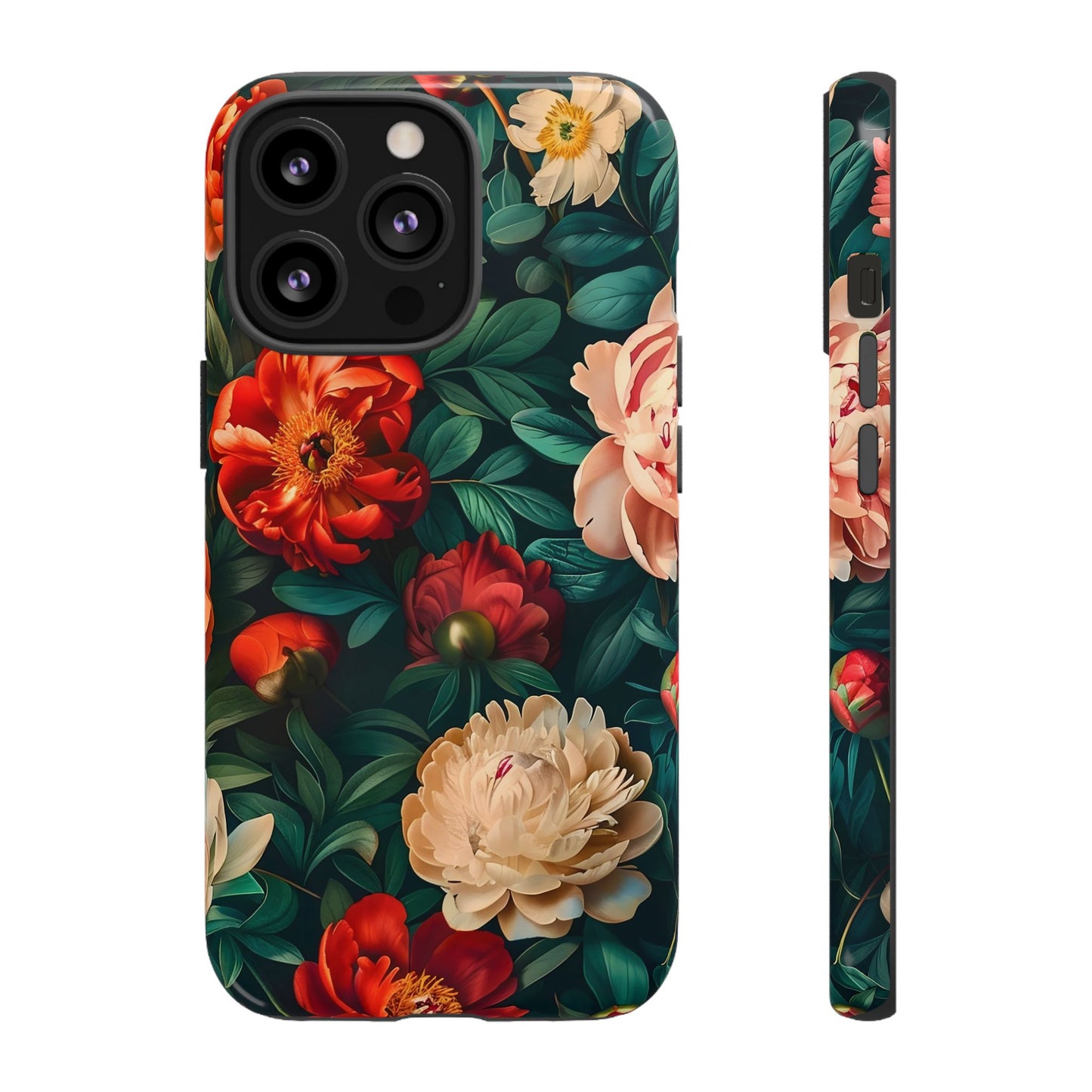 Floral Phone Case - Tough Cases, Vibrant Protection, Gift for Her, Cute Floral Design, Trendy Accessory, Perfect for Spring