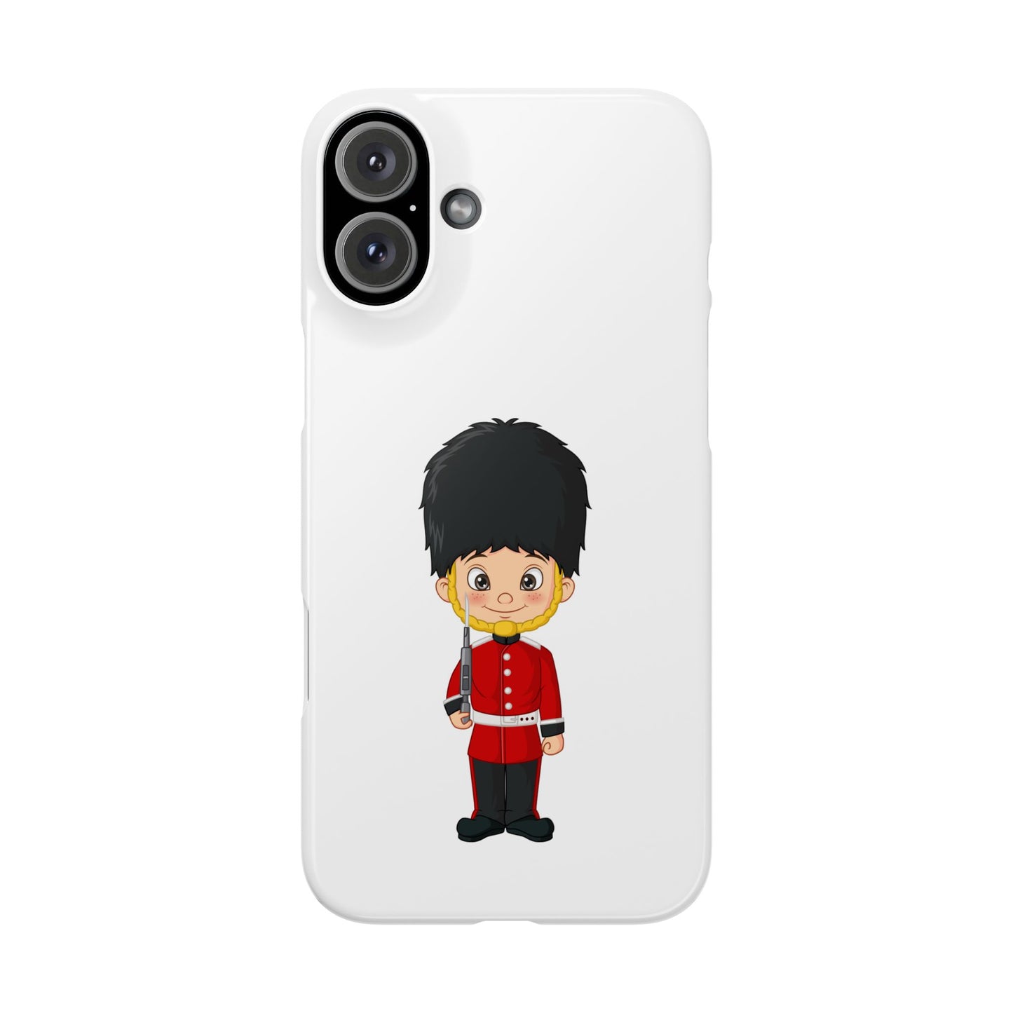 British Guard Slim Phone Cases, Cute Phone Cover, Whimsical Phone Case, Gift for Kids, Unique Phone Accessory, Cartoon Design