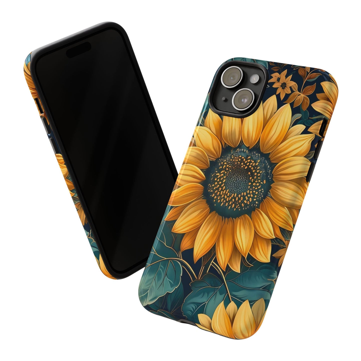 Sunflower Phone Case - Bright Floral Design, Stylish Tough Cover for Sunflower Lovers, Gift for Plant Enthusiasts, Mom Gift, Nature Lovers