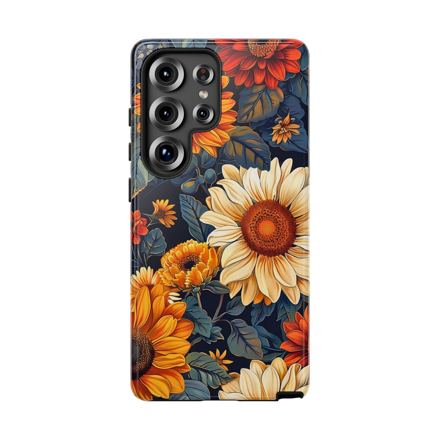 Floral Tough Phone Case | Sunflower Design, iPhone Cover, Protective Case, Gifts for Her, Floral Phone Accessory