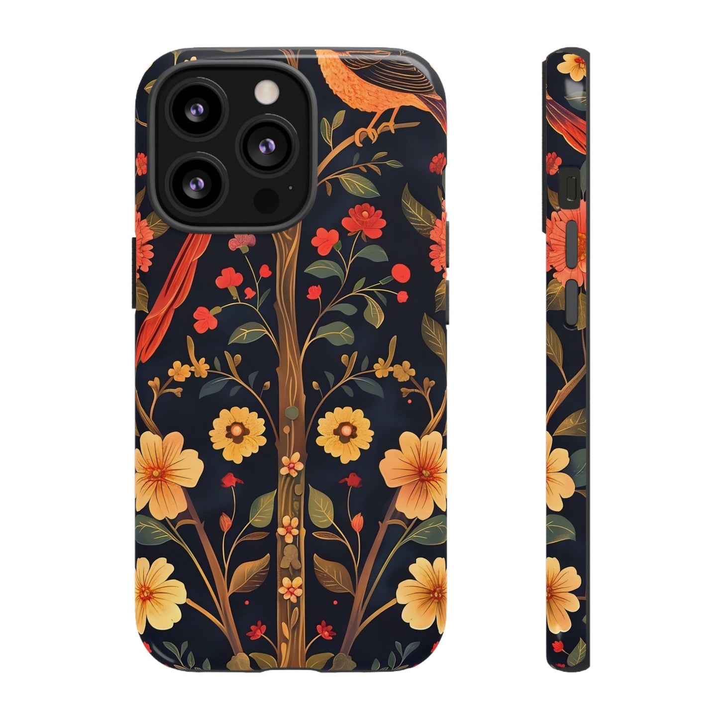 Floral Phone Case, Tough Cases, Flower Pattern, Phone Accessory, Gift for Her, Stylish Tech Cover, Nature Lover's Gift