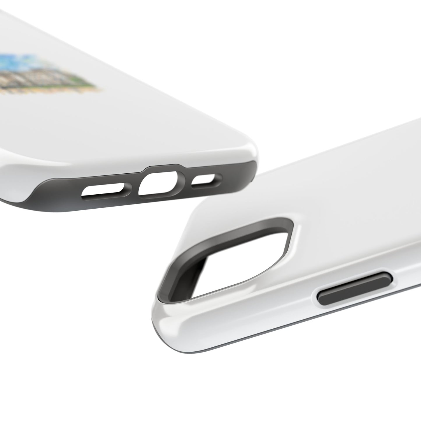 Artistic Magnetic Phone Case, Custom Tough Case, Unique Phone Cover, Gift for Travelers, Landscape Design, Protective Case