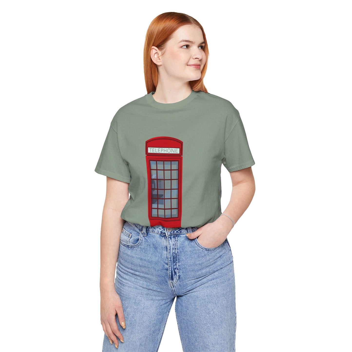 Unisex Jersey Short Sleeve Tee - British Public Telephone