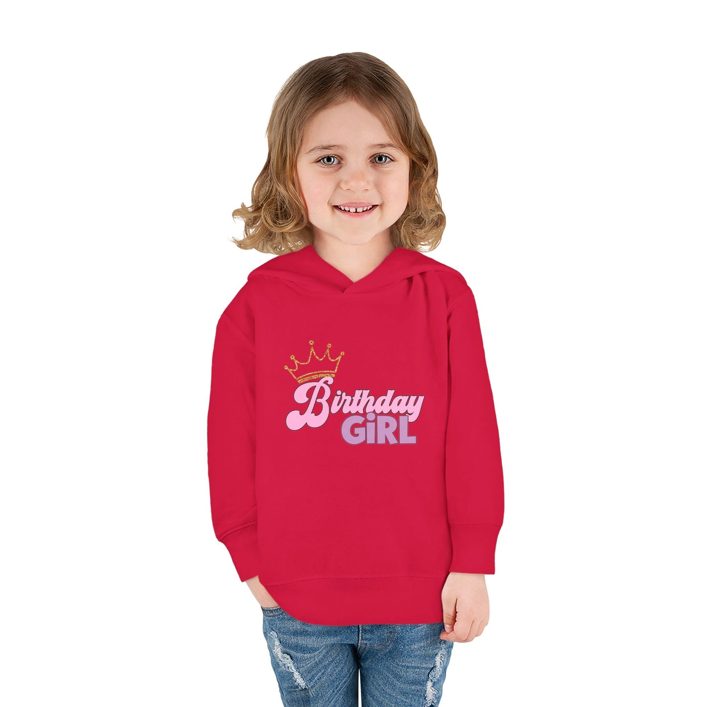 Birthday Girl Toddler Hoodie - Fleece Pullover for Celebrations