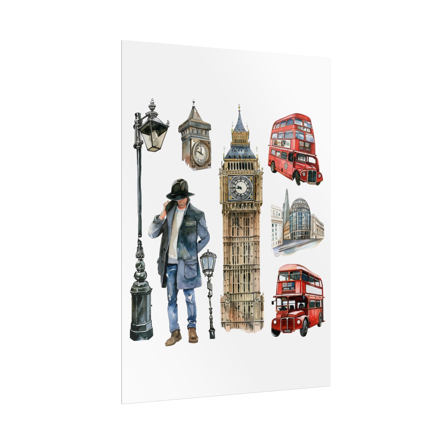 London themed Rolled Posters