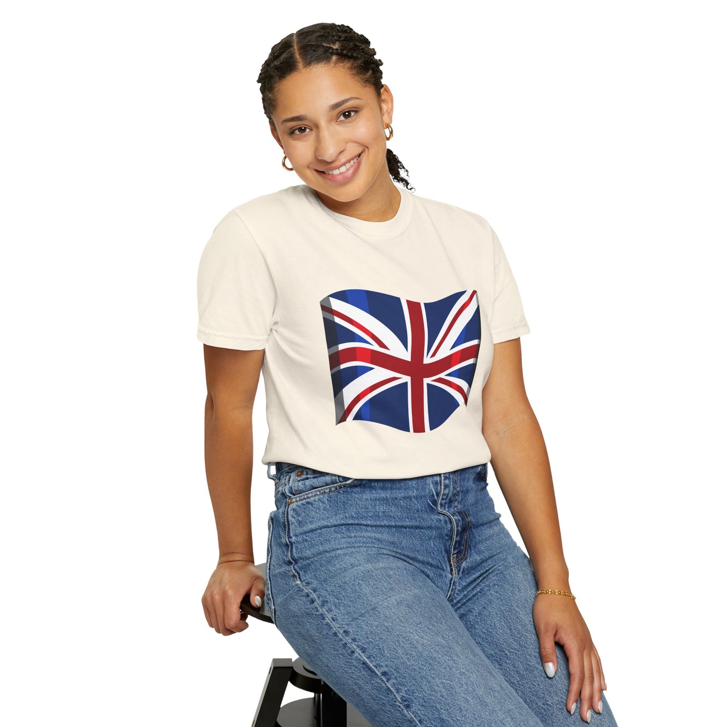 Unisex Garment-Dyed T-shirt - The Union Jack - Symbol of Britain