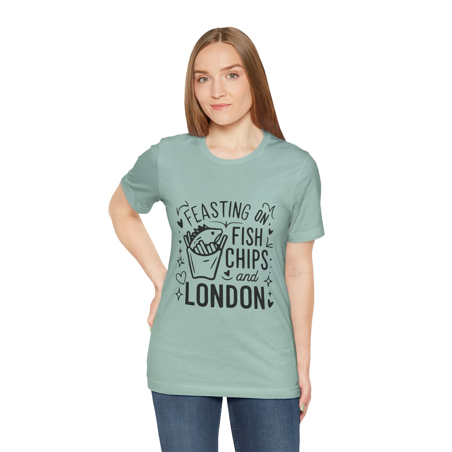 Unisex Jersey Short Sleeve Tee - Fsih Chips and London