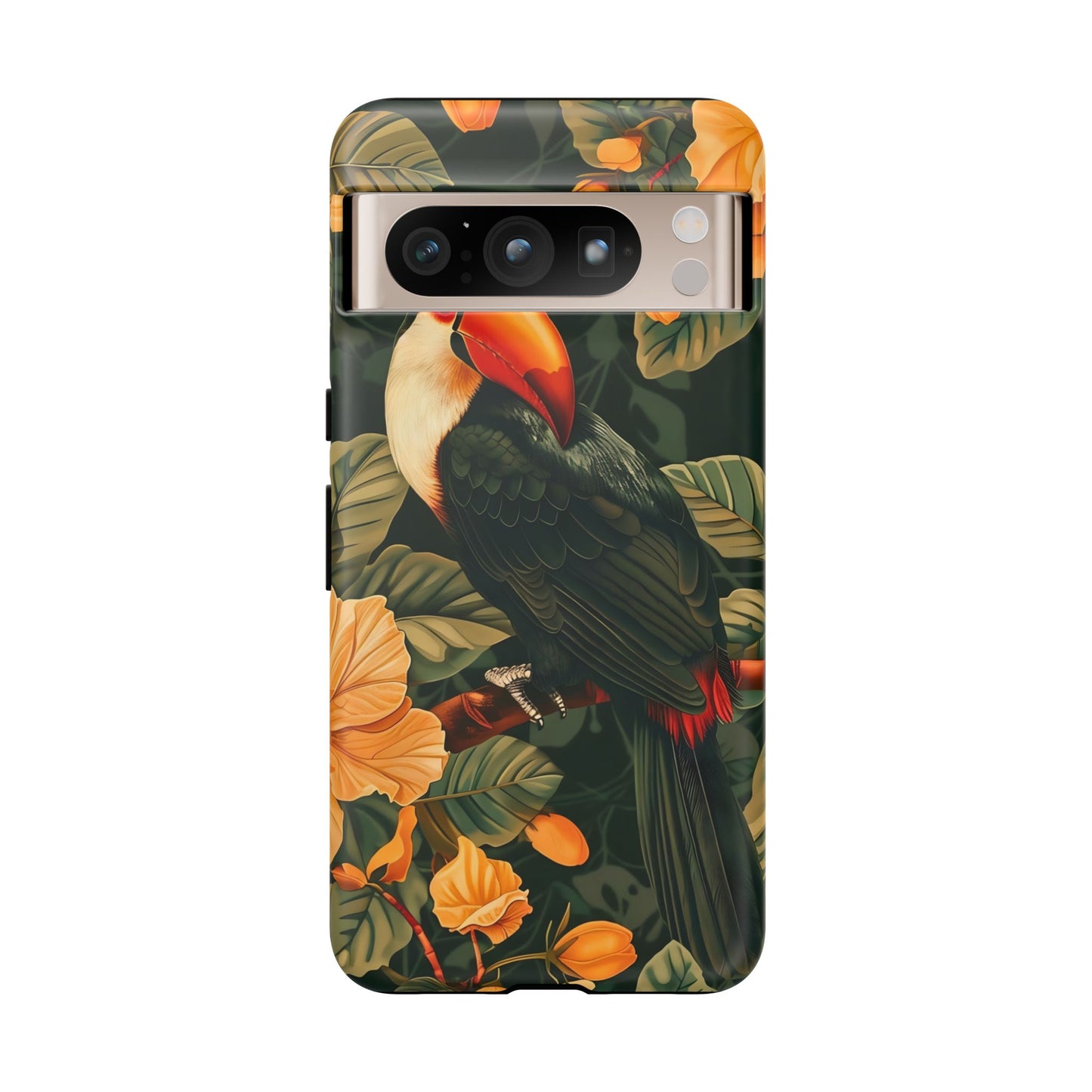 Tropical Toucan Phone Case, Exotic Bird Cover, Nature Lover Gift, Eco-Friendly Design, Customizable Tech Accessory