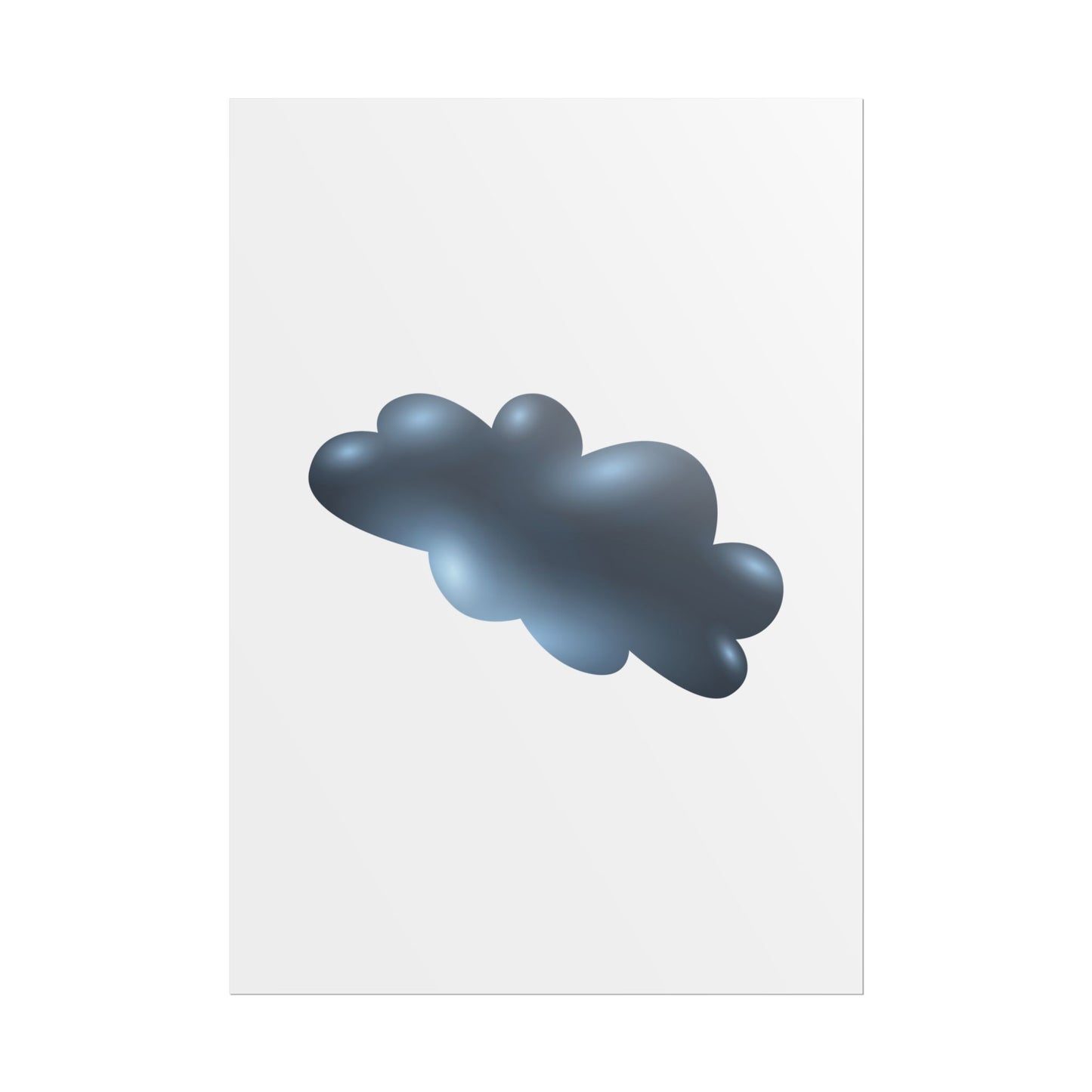 Cloud Art Print, Modern Decor, Minimalist Wall Art, Home Office Decor, Unique Gift, Aesthetic Poster
