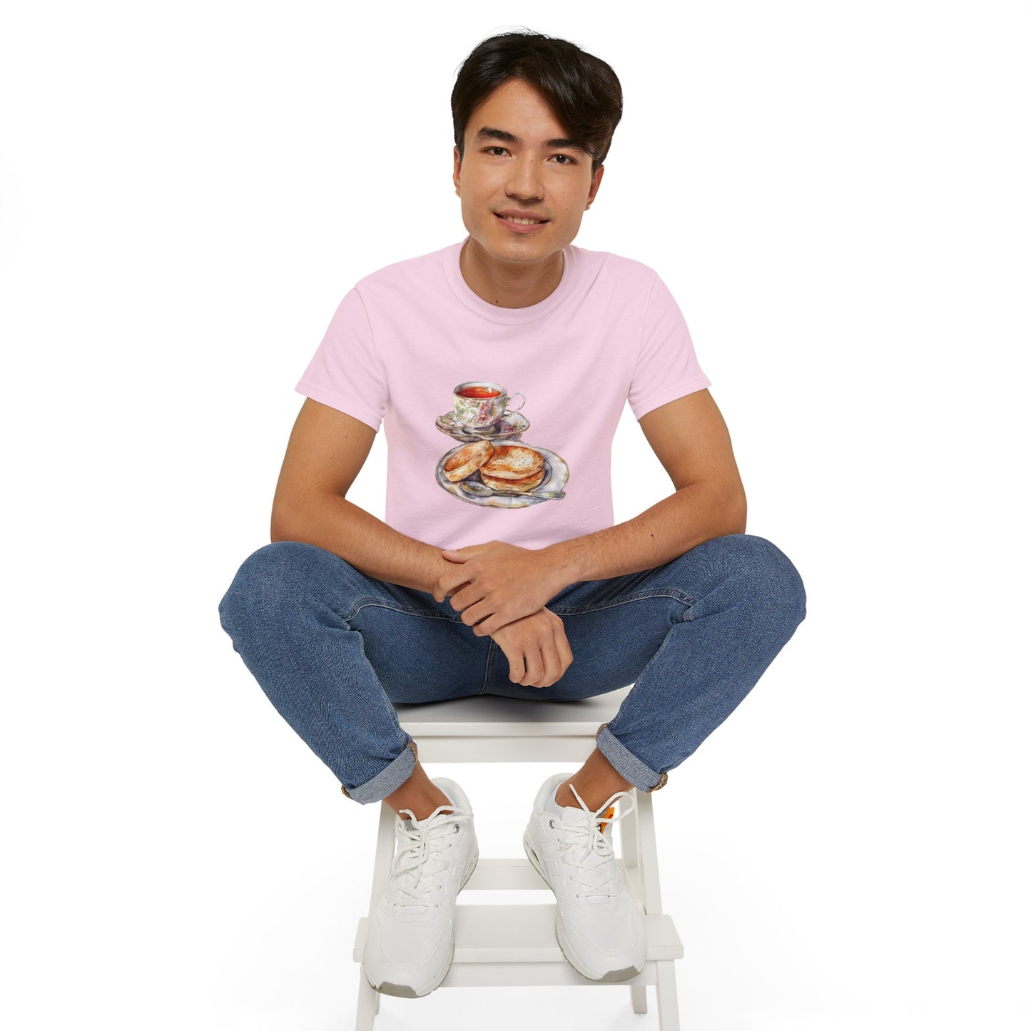 Unisex Ultra Cotton Tee - Elegant and Opulent Morning Feast Elegant