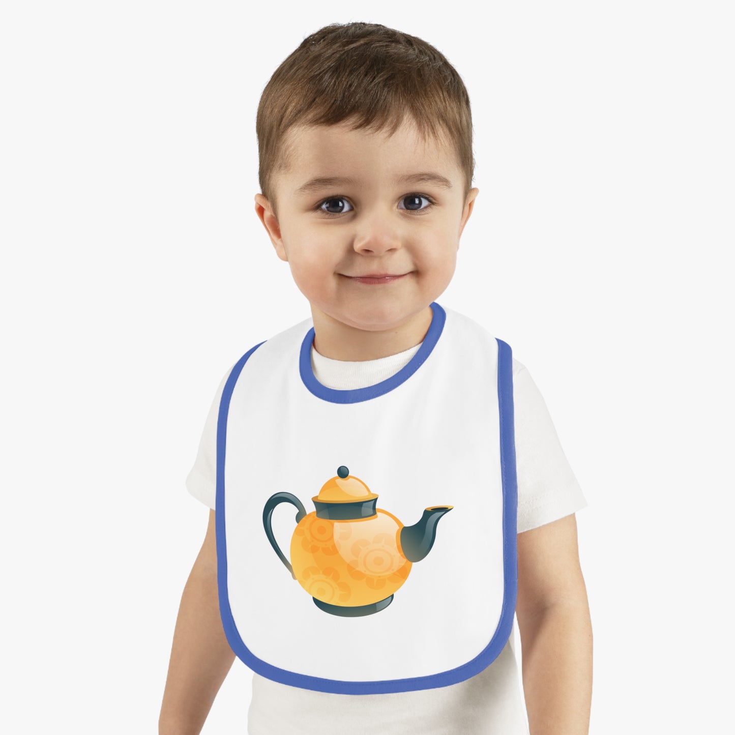 Adorable Baby Bib with Teapot Design, Cute Feeding Accessories, Baby Shower Gift, Toddler Bib, Newborn Essentials