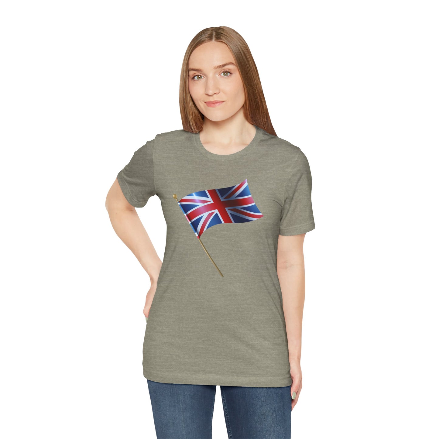 Unisex Jersey Short Sleeve Tee - Classic UK Flag Design - Union Jack Symbol