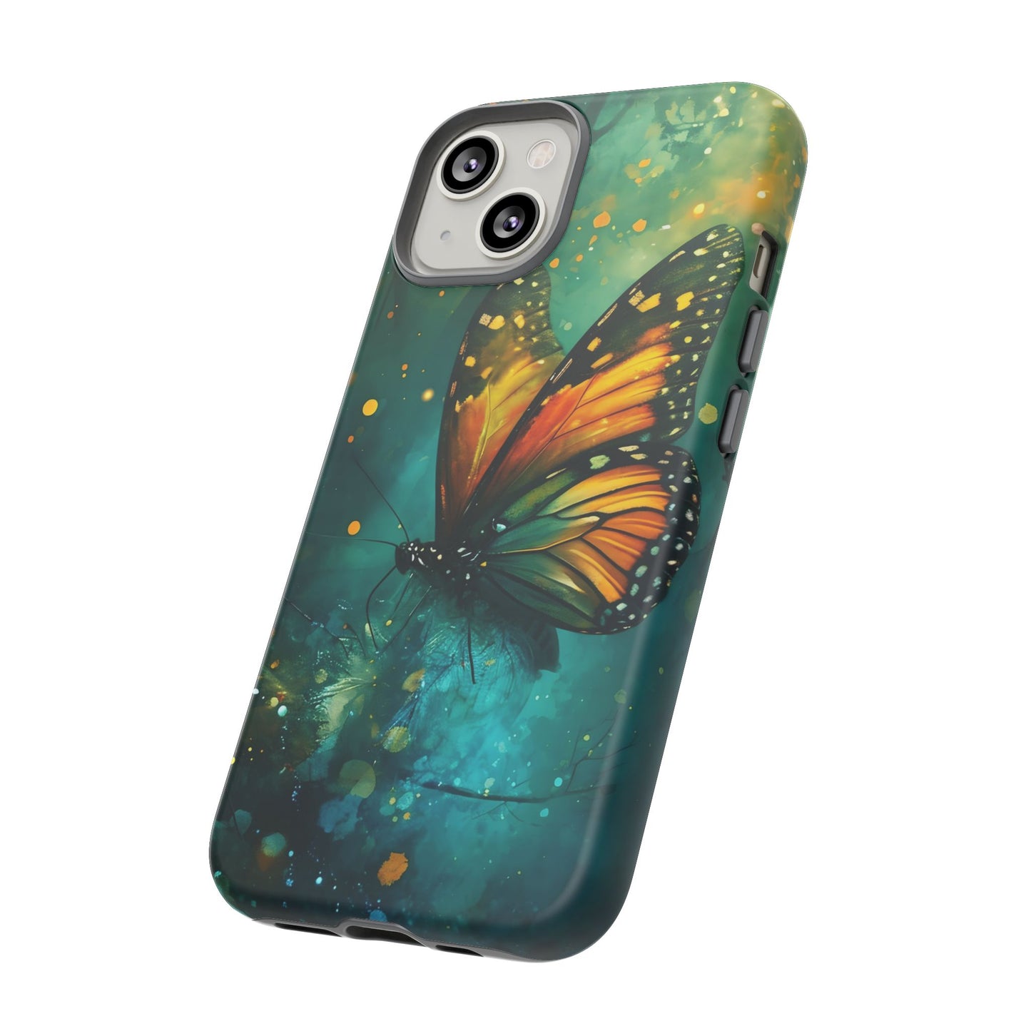 Colorful Butterfly Phone Case, Tough Cases for iPhone and Samsung, Cute Tech Accessories, Nature Lovers Gift, Vibrant Floral Design