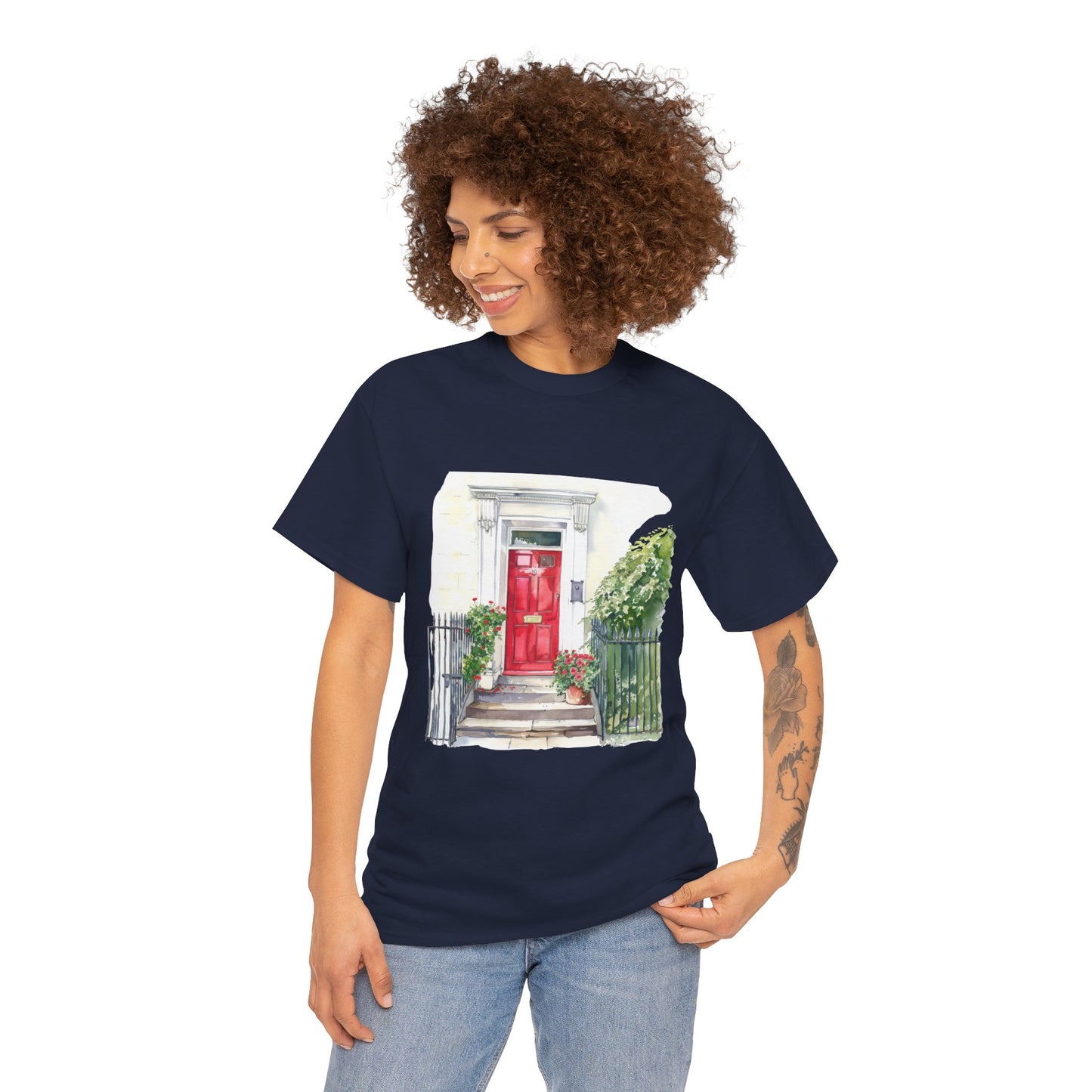 Unisex Heavy Cotton Tee - Embracing Classic British Nature Charm and Style