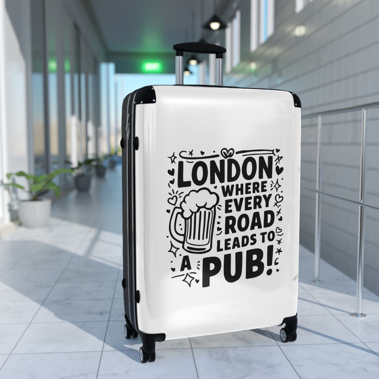 London's Pub Leading Road - Suitcase