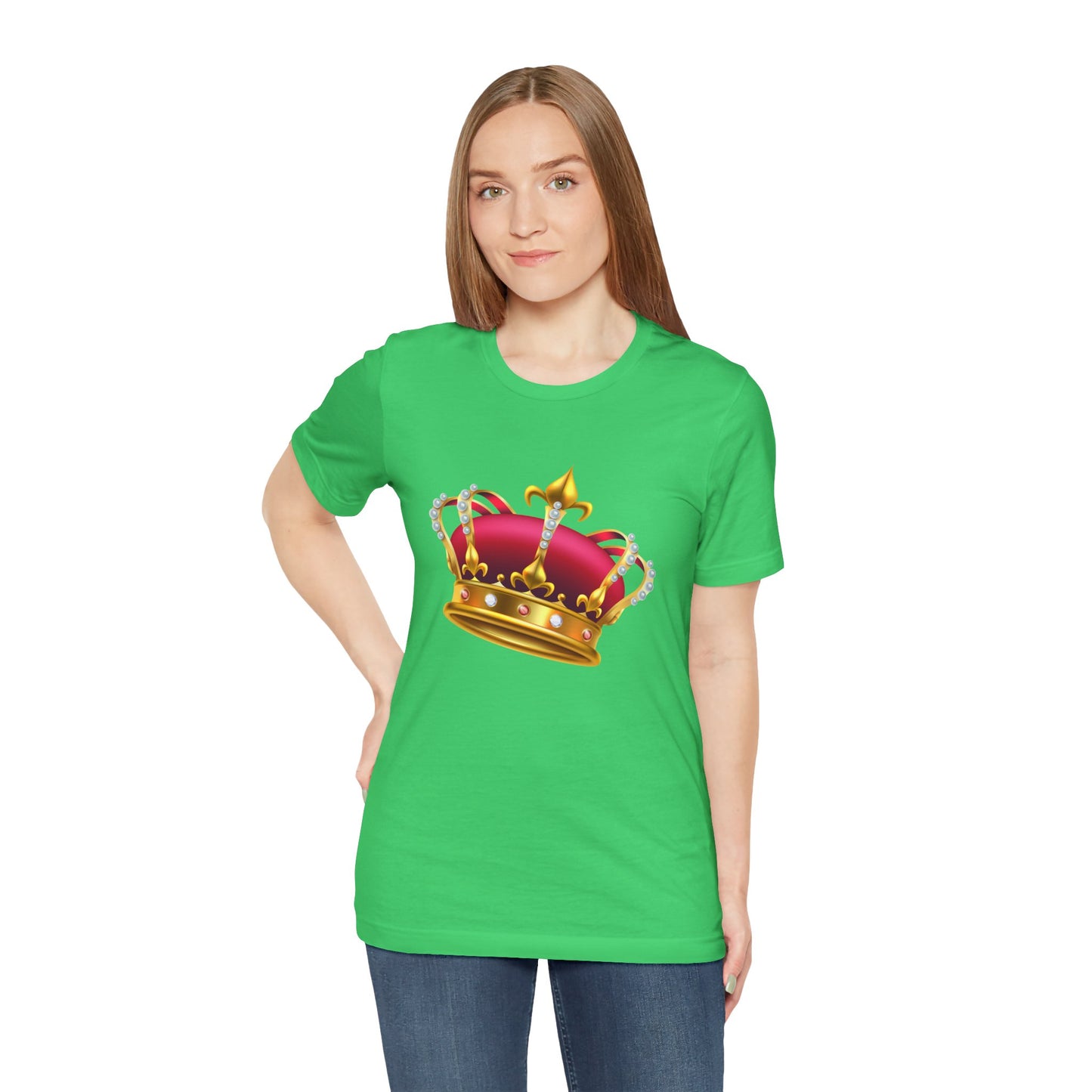 Unisex Jersey Short Sleeve Tee - British Royal Crown Design - Iconic Symbol of Monarchy