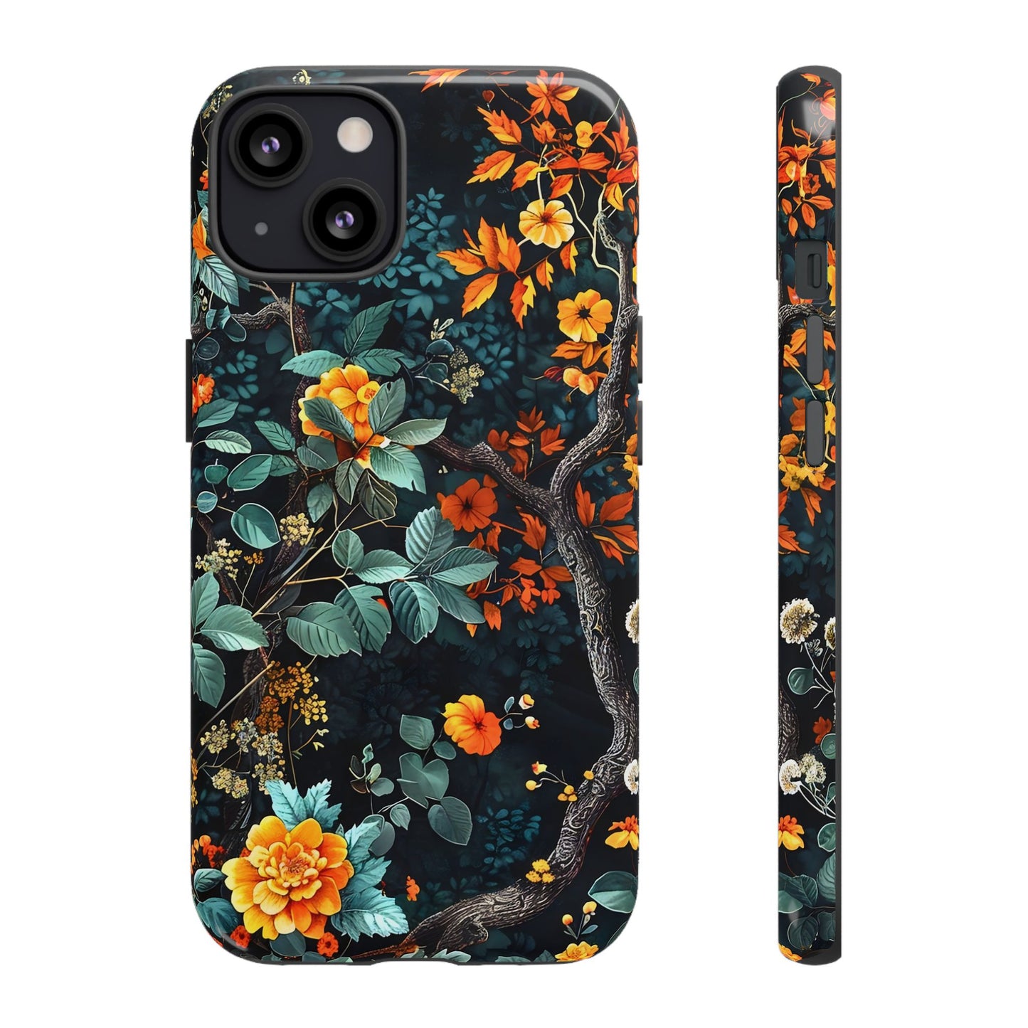 Floral Phone Case | Tough Cases, Protective Cover, Gift for Her, Autumn Vibes, Floral Phone Accessory, Unique Design