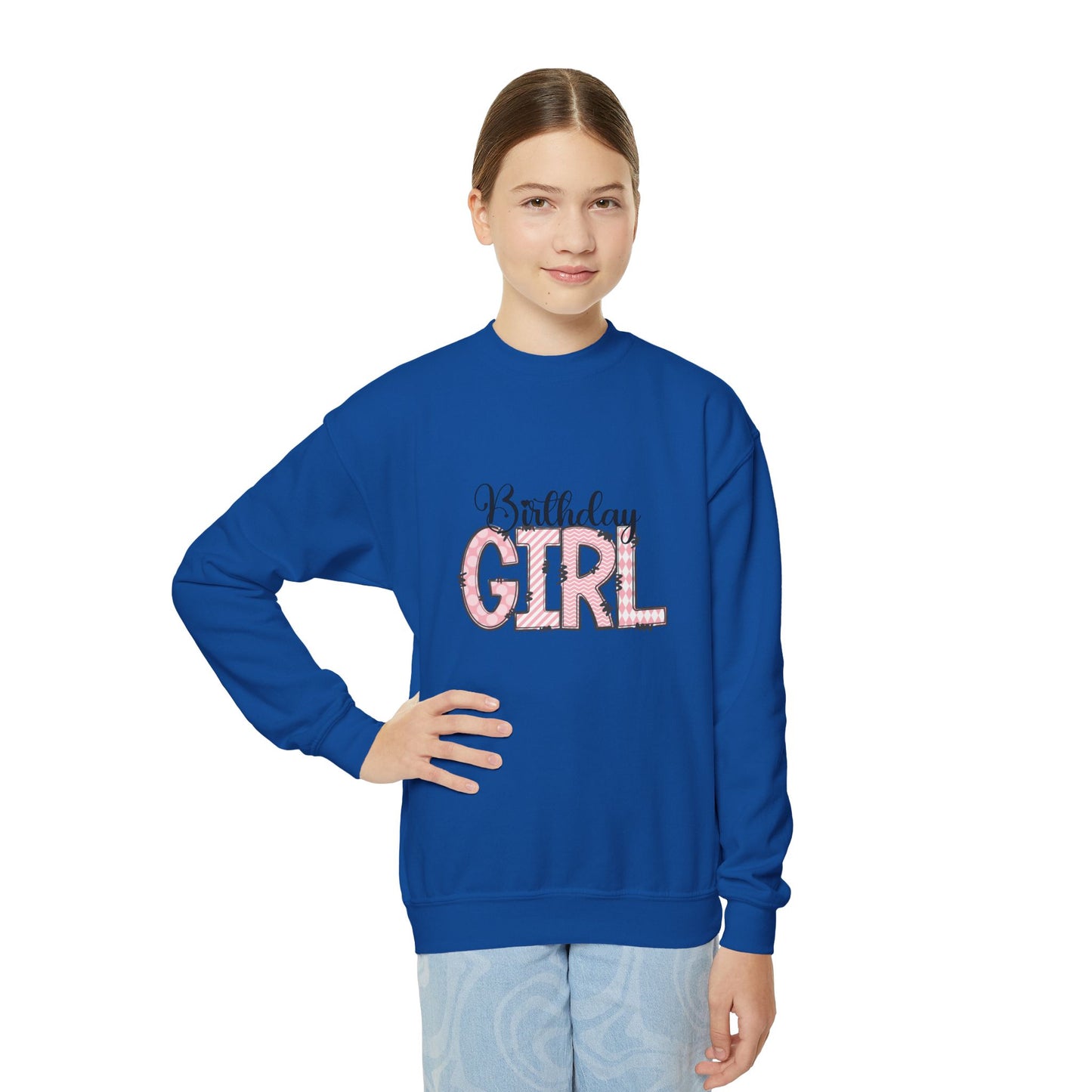Birthday Girl Youth Crewneck Sweatshirt - Celebrate in Style!