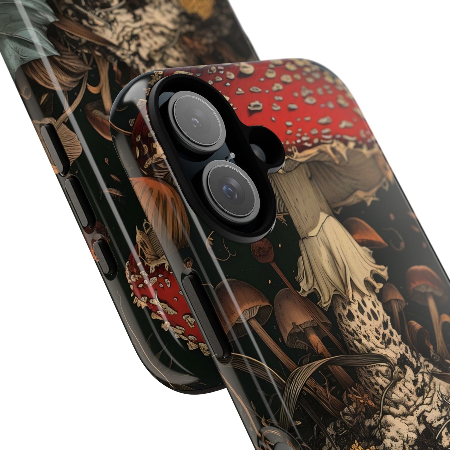 Mushroom Phone Case, Tough iPhone Cover, Nature Lover Gift, Unique Cell Phone Accessory, Fungi Art Design, Eco-Friendly Protection