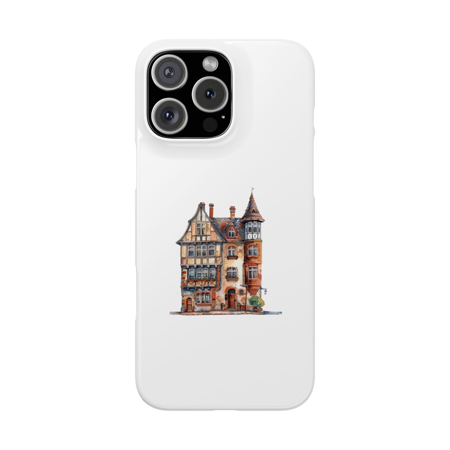 Charming House Design Slim Phone Cases - Perfect for Home Decor Lovers, Gifts, Phone Accessories, Unique, Personalized