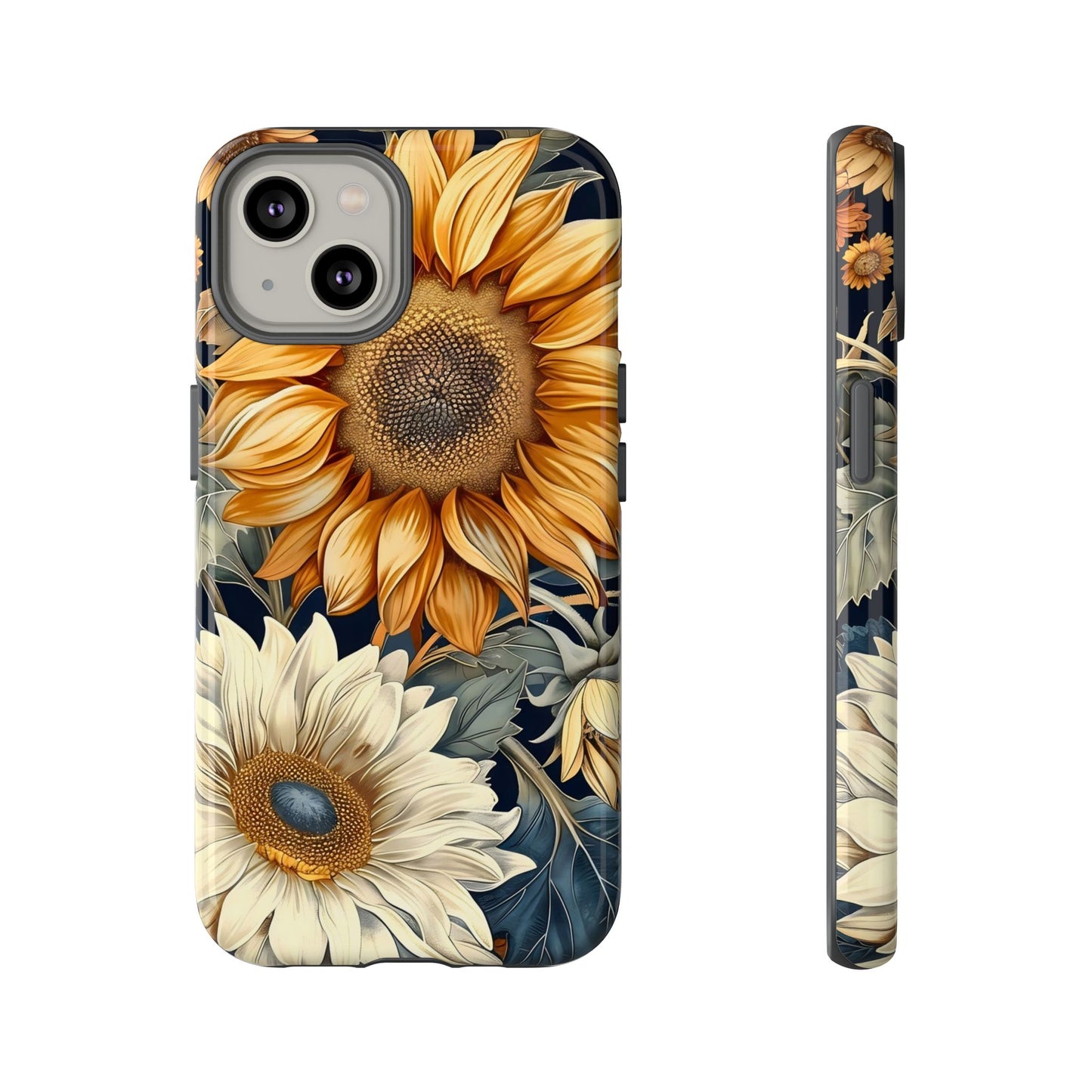 Floral Phone Case for Tough Cases, Sunflower Design, Nature Lover Gift, Birthday Present, Eco-Friendly Accessories, Summer Vibes
