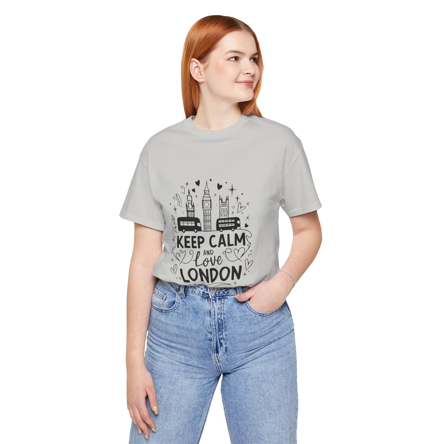 Unisex Jersey Short Sleeve Tee - Keep Calm and love London