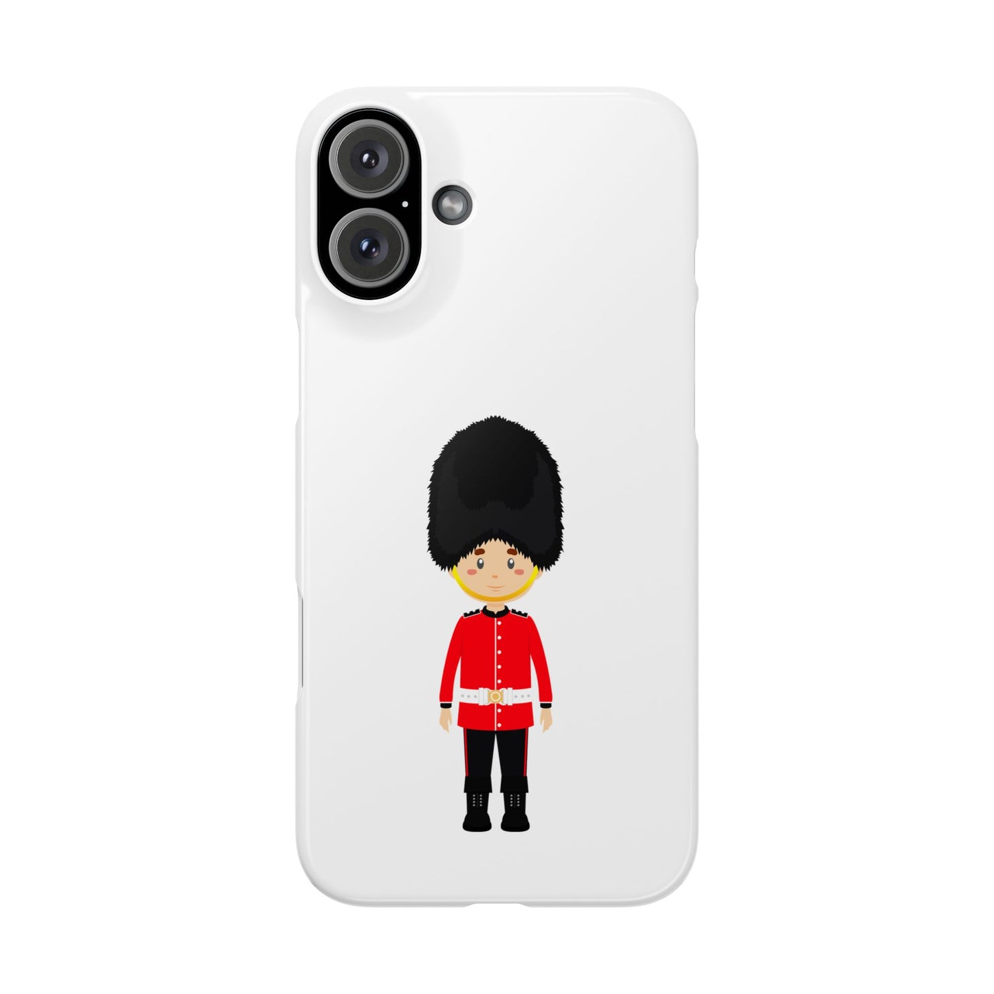 Adorable Guard Slim Phone Cases | Cute Phone Cover, Unique Gift, London Theme, Kid-Friendly Design, Cheerful Accessory