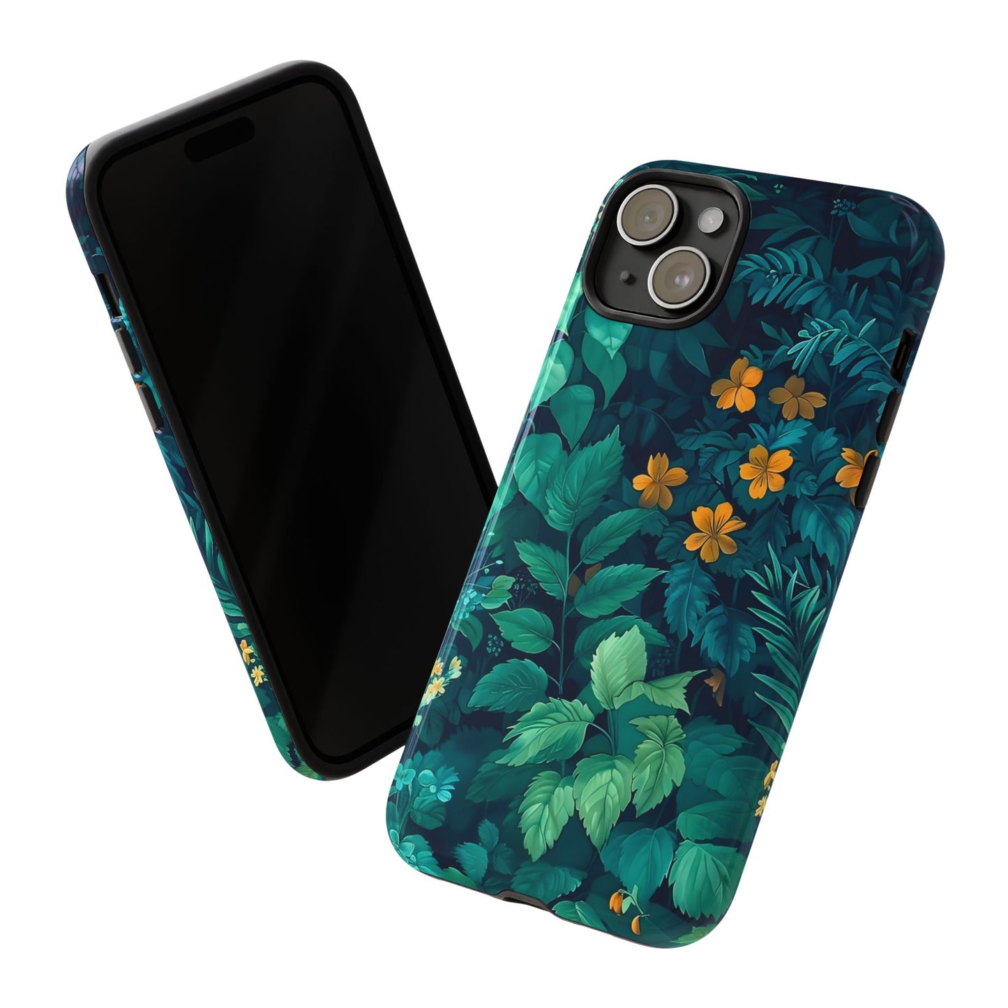 Tough Floral Phone Case, Floral Phone Cover, Nature-Inspired Phone Protector, Greenery Mobile Case, Eco-Friendly Gift Ideas