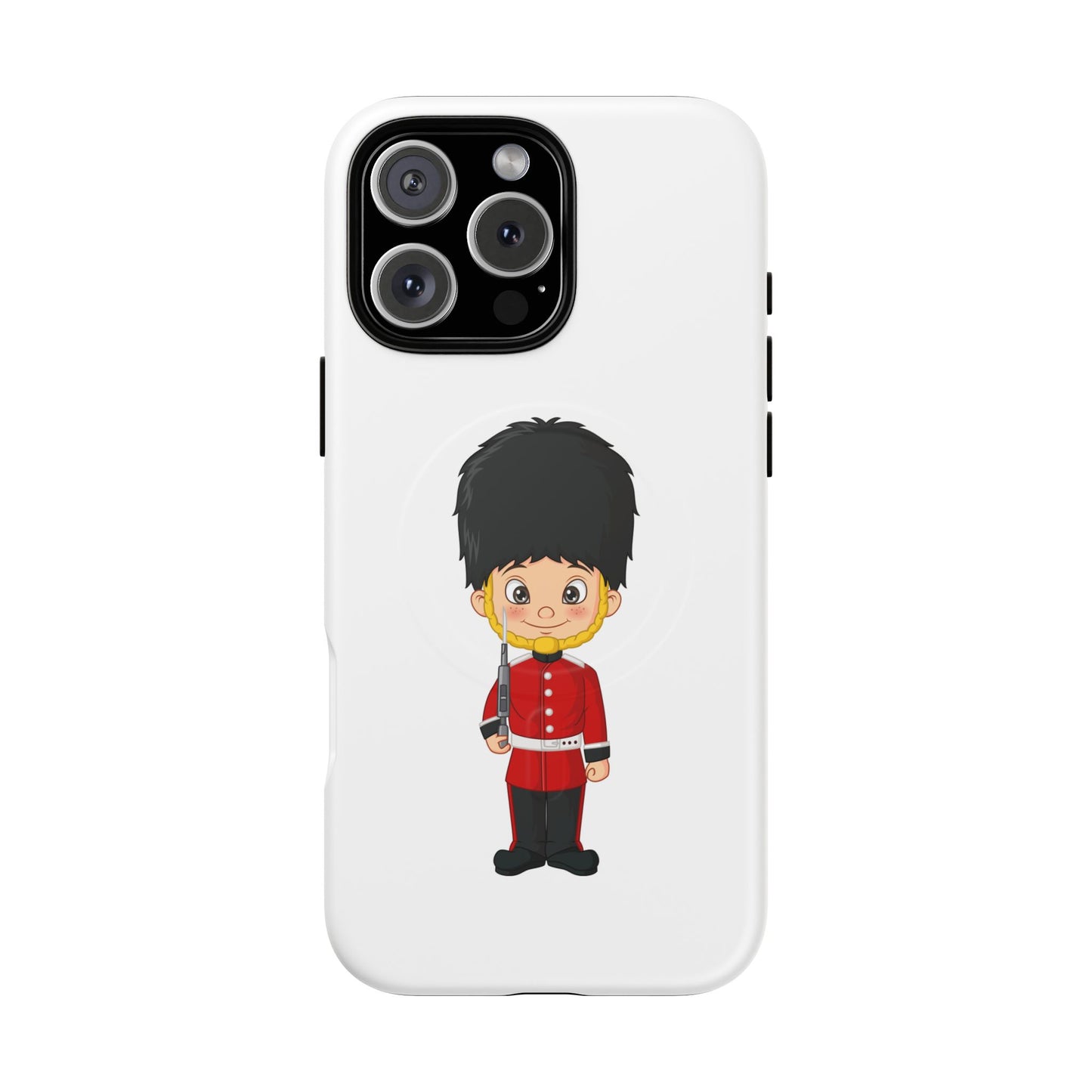 Cute Royal Guard Magnetic Phone Case, Kid's Phone Cover, Tough Magnetic Cases, Unique Gift for Kids, Birthday Gift Ideas