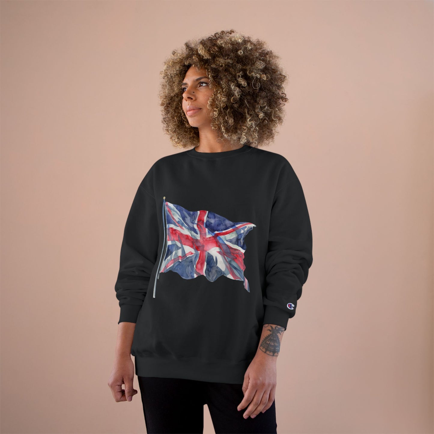 Champion Sweatshirt - Classic UK Flag Design - Jack Symbol